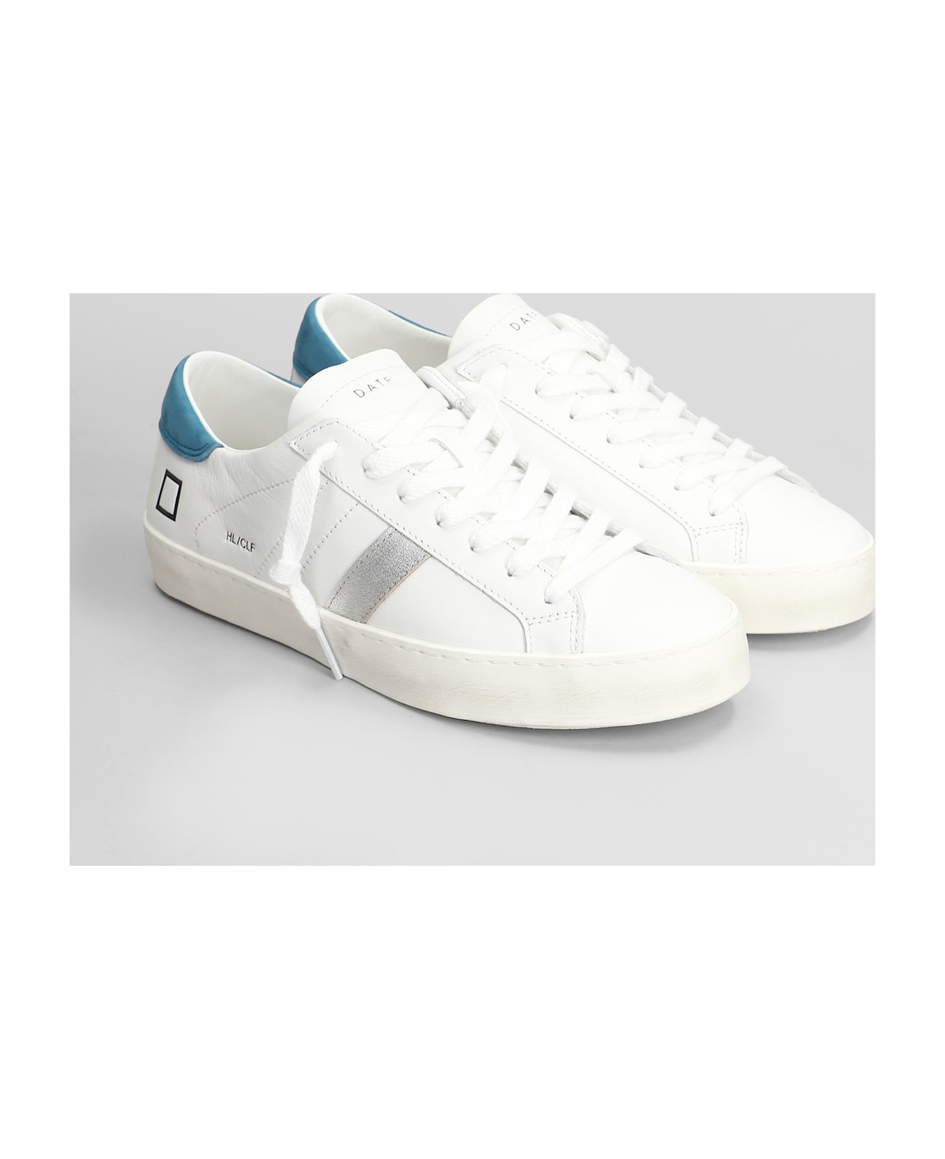 D.A.T.E. Hill Low Sneakers In White Leather - white