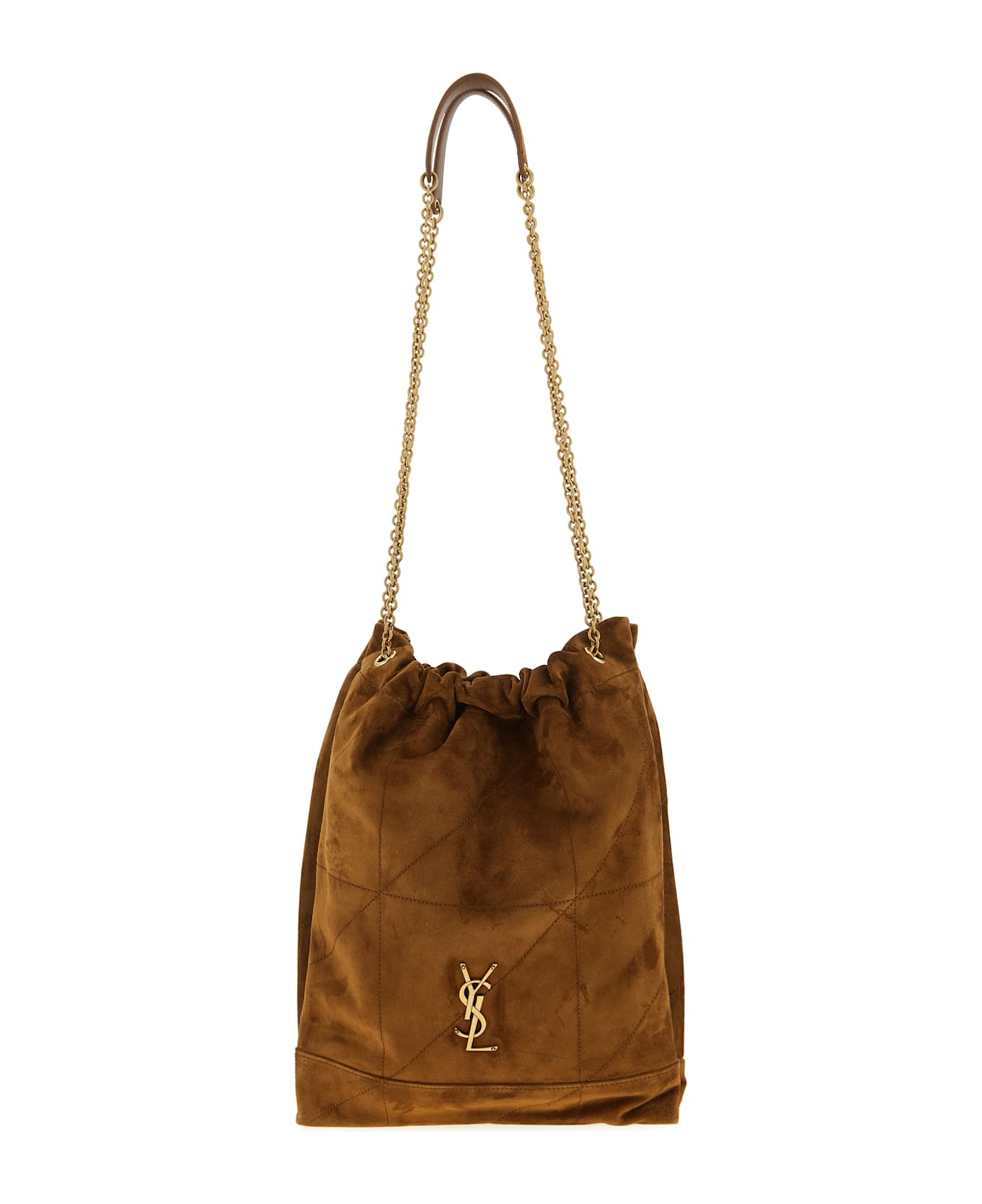 Saint Laurent 'jamie' Small Crossbody Bag - Brown