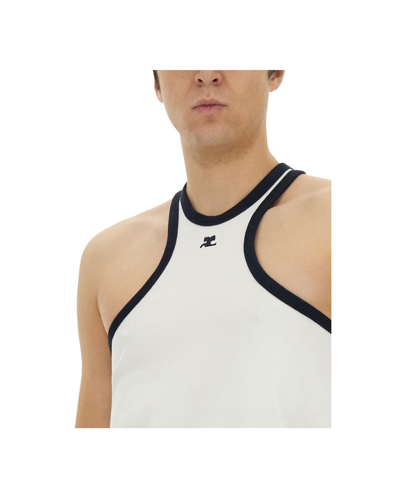 Courrèges Top "scuba" - WHITE