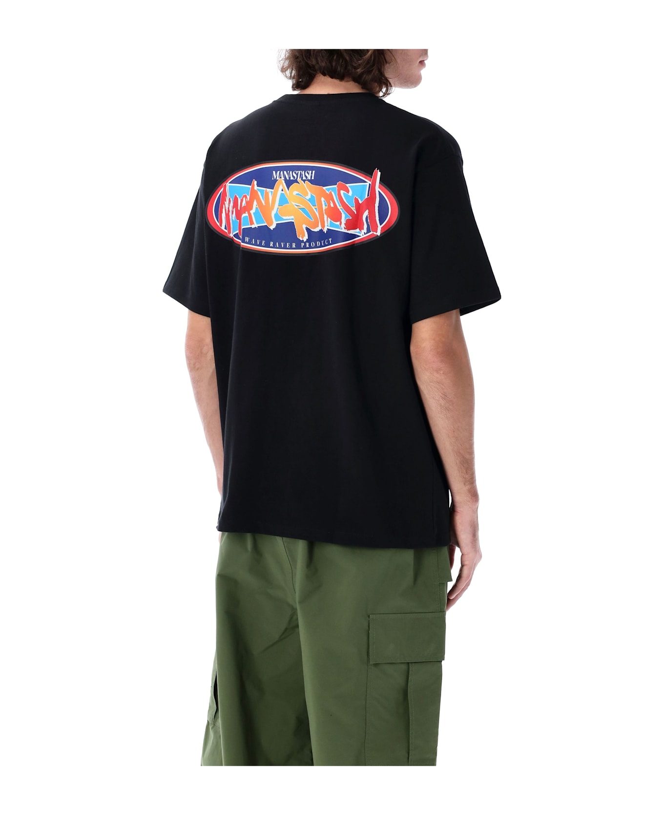 Manastash Citee Paint Logo T-shirt - BLACK