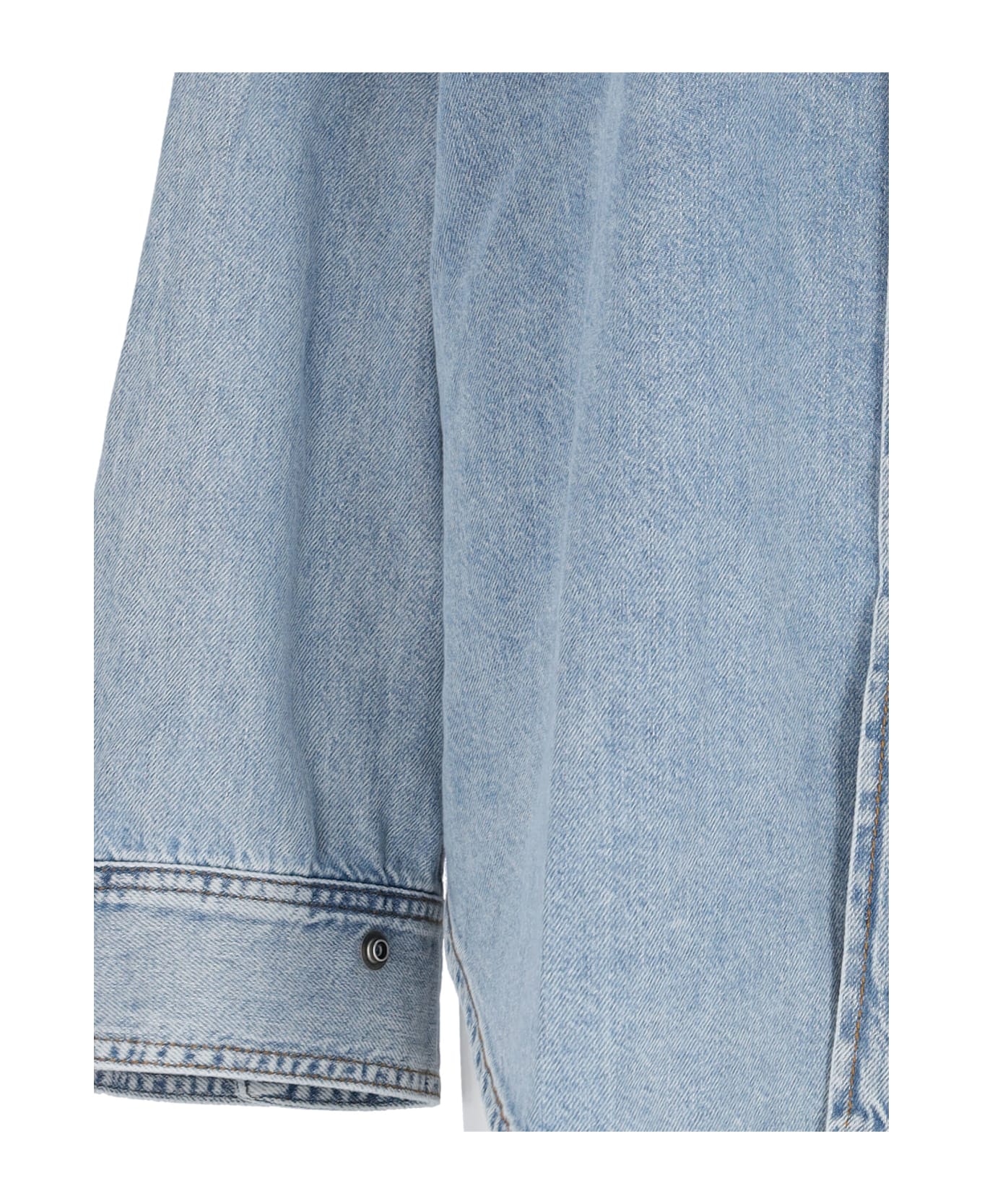 Haikure Denim Shirt - Light Blue