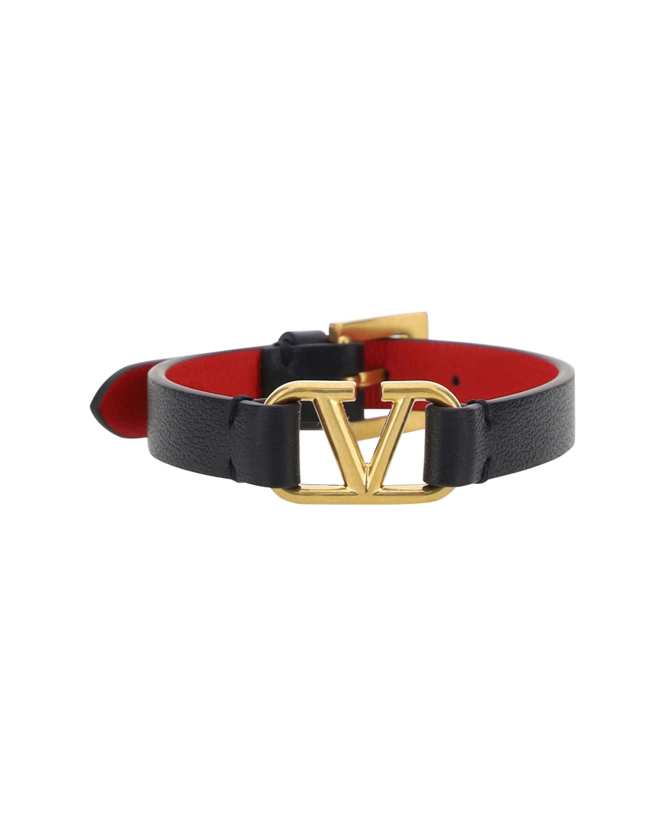 Valentino Garavani Vlogo Bracelet - Nero/rouge Pur ブレスレット