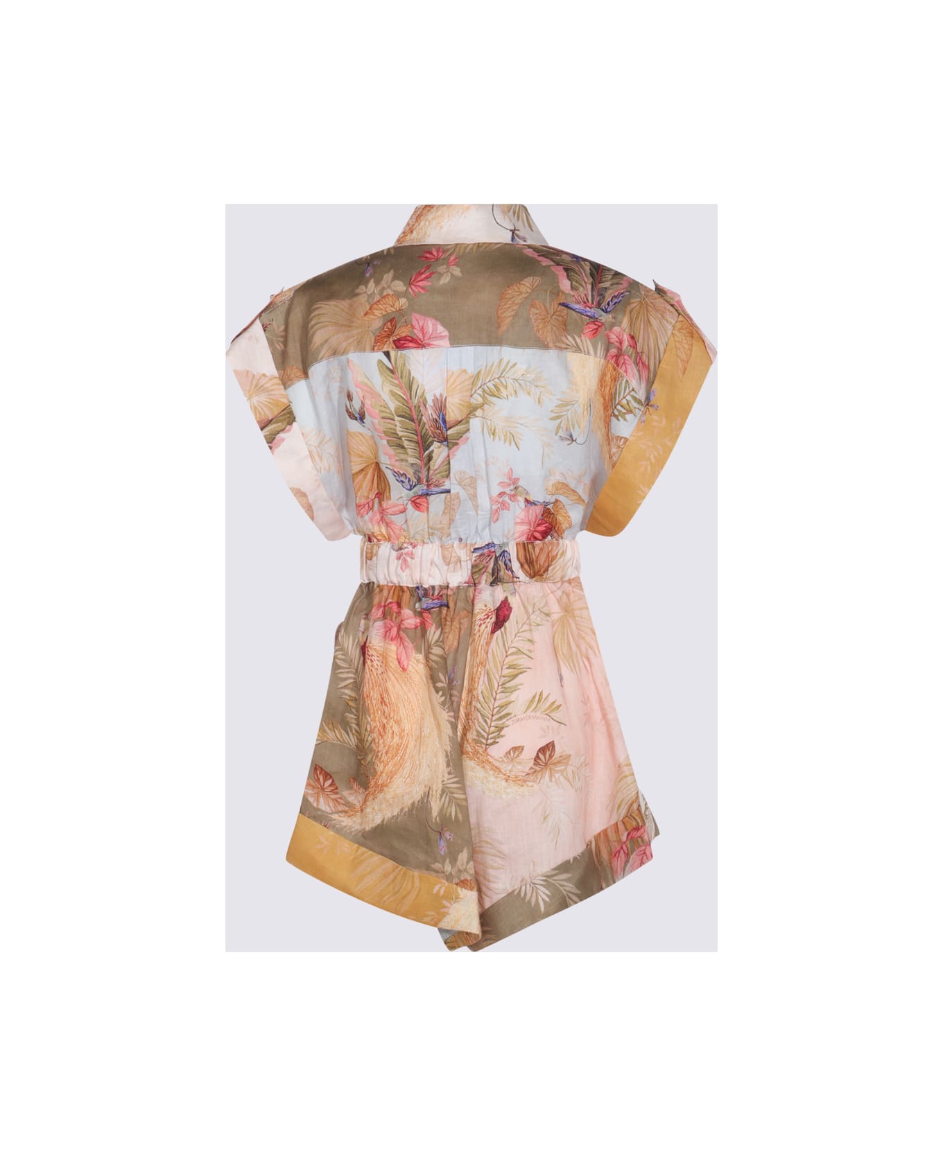 Zimmermann Multicolor Linen Jumpsuit - MULTICOLOUR