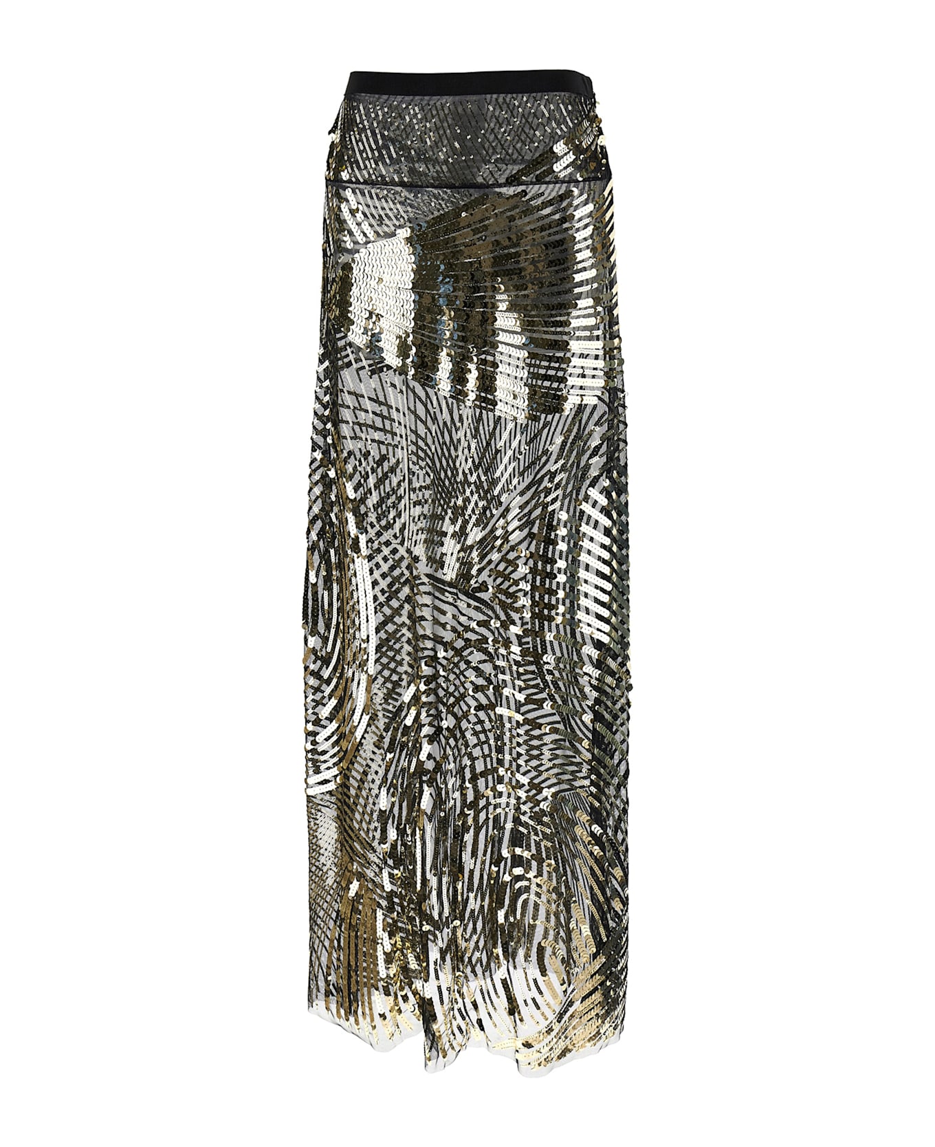 Pucci Semi-transparent Maxi Skirt - NERO