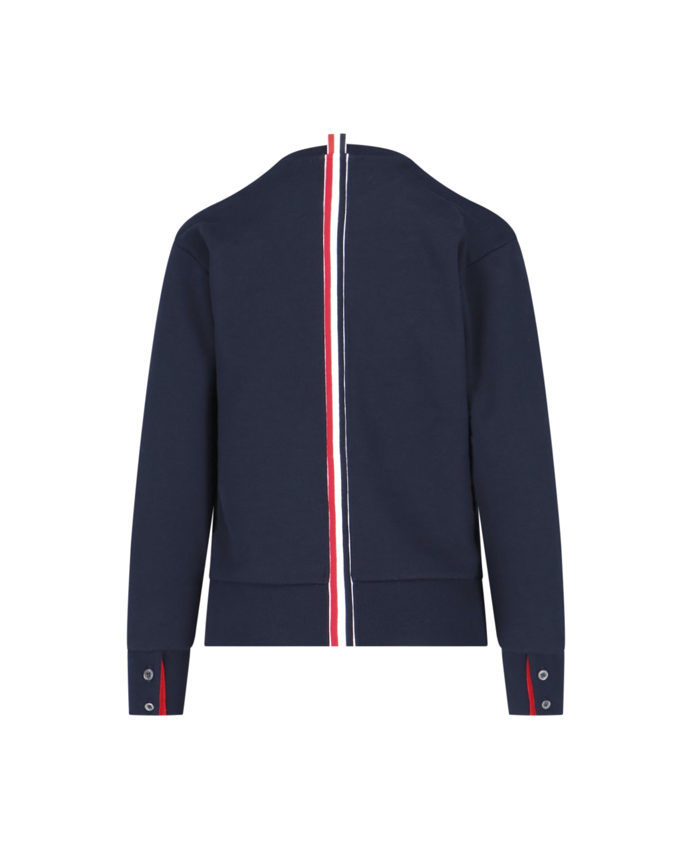 Thom Browne - Rear Grosgrain Sweatshirt - navy
