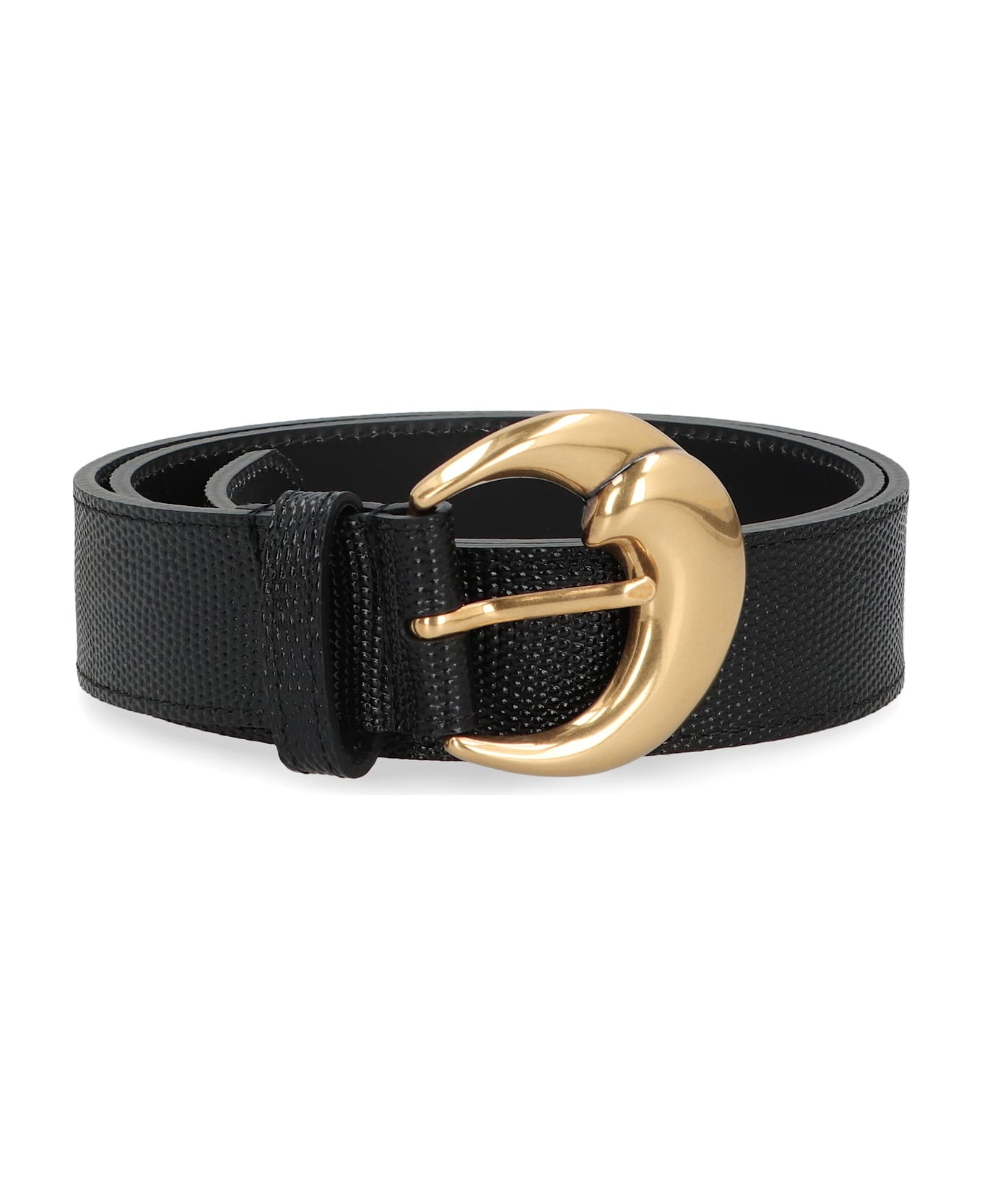 Etro Paisley Leather Belt - black