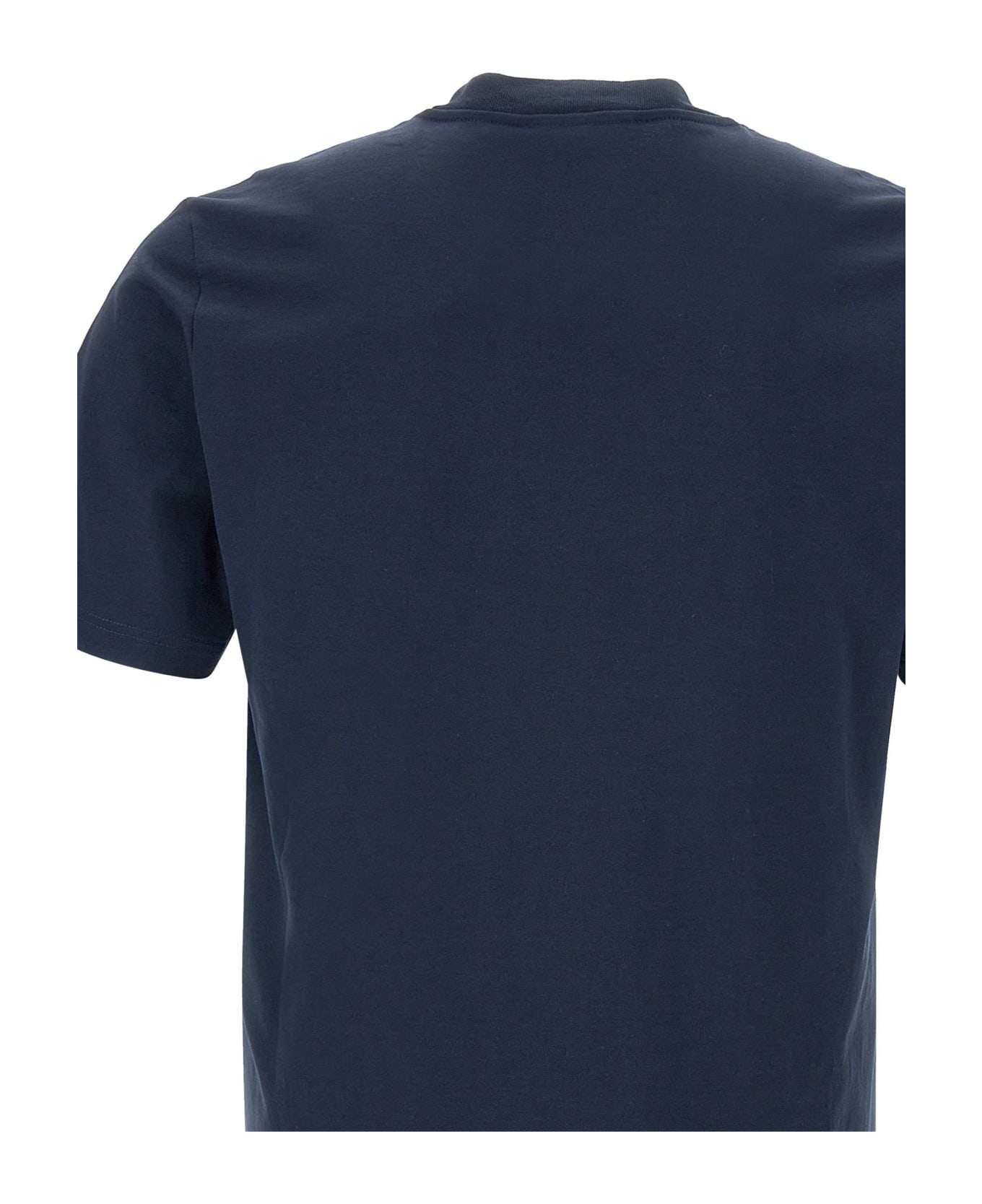 Marni "floral Logo" Cotton T-shirt - BLUE