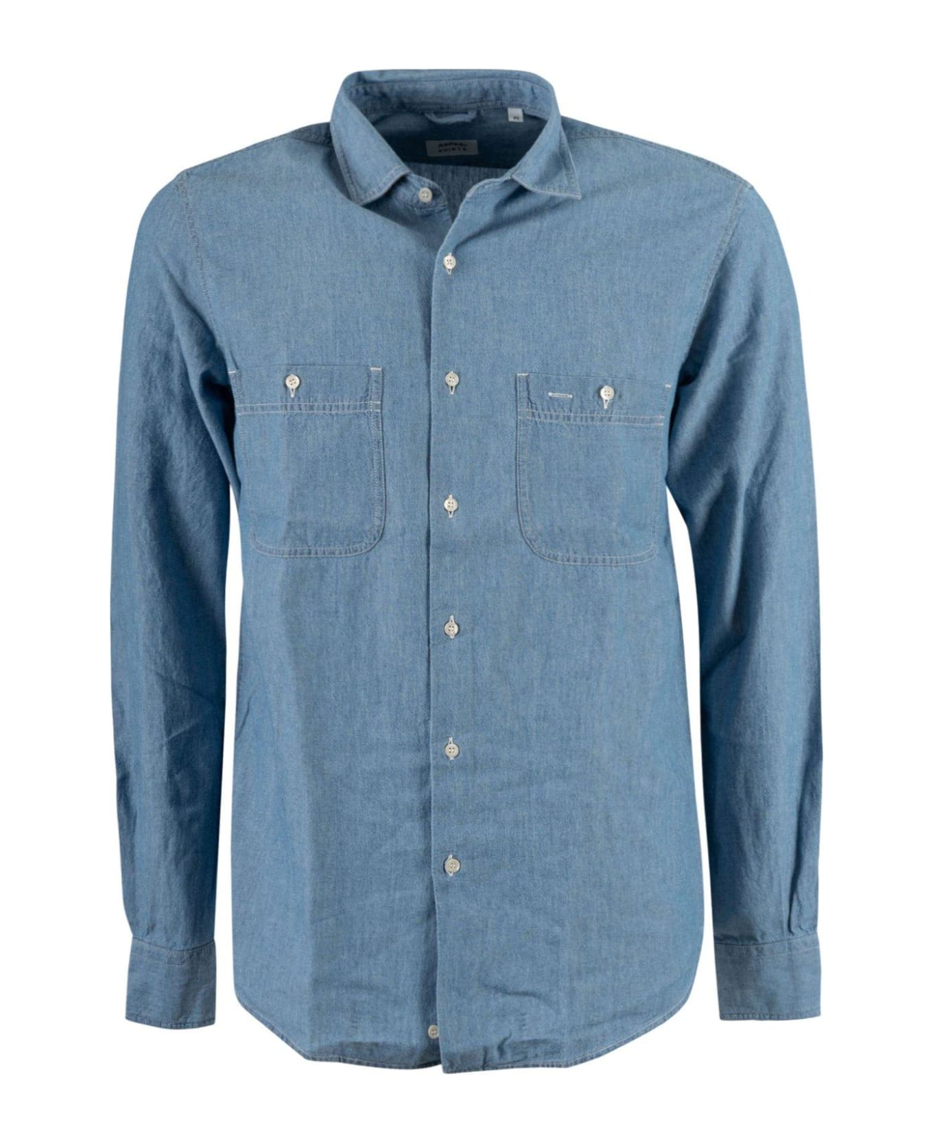 Aspesi Denim Long-sleeved Shirt - Denim