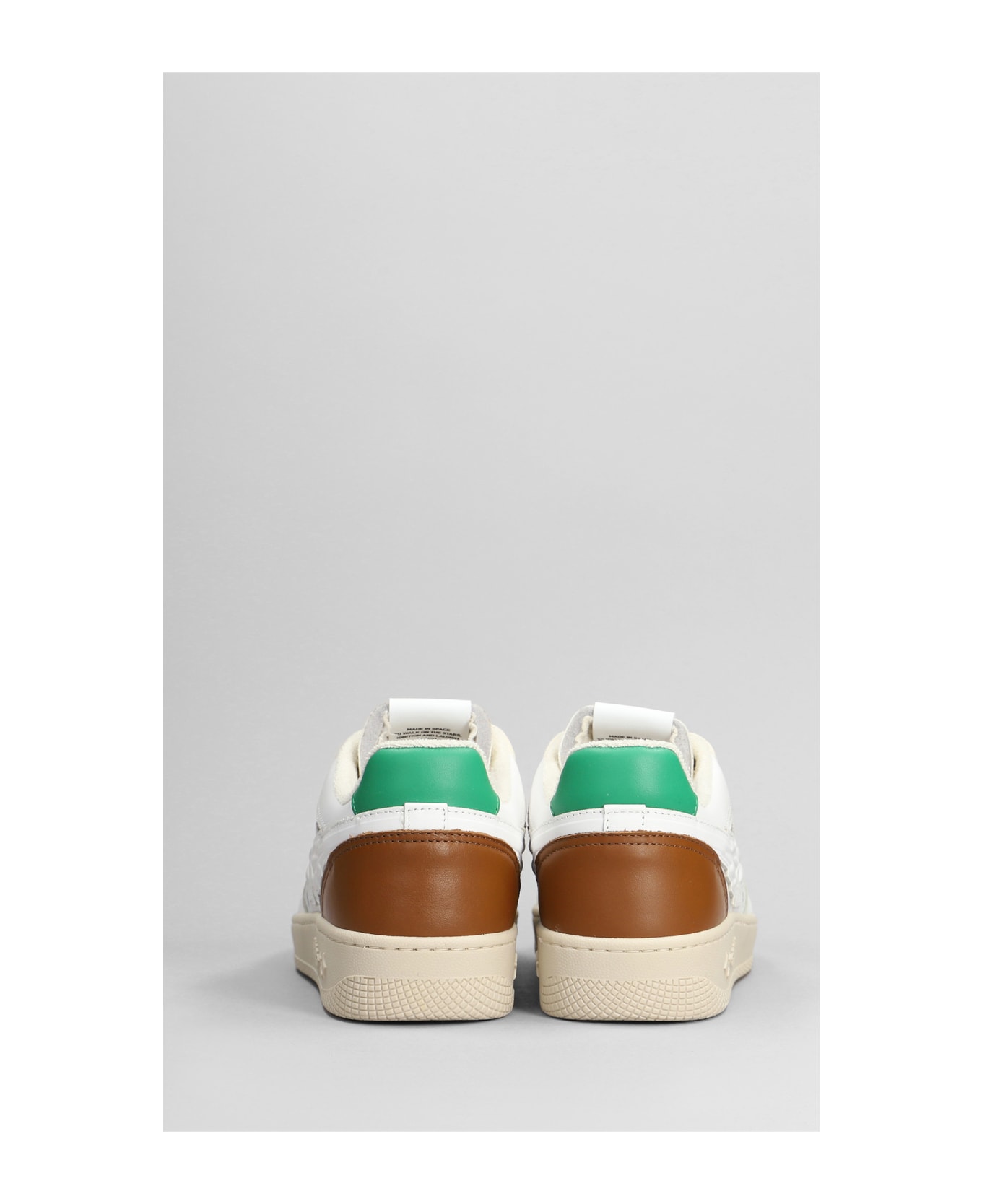 Enterprise Japan Sneakers In White Suede And Leather - white