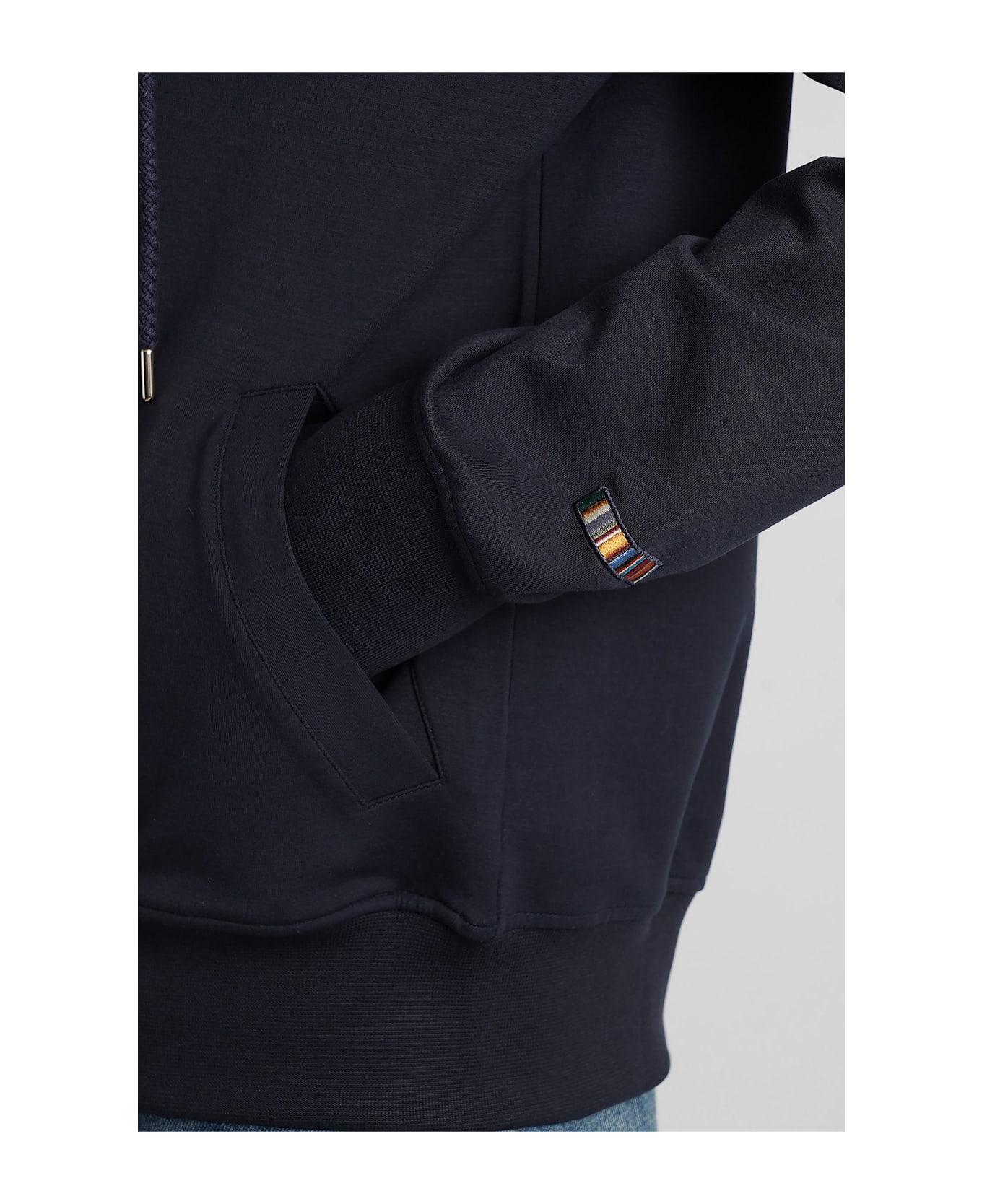 Paul Smith Sweatshirt In Blue Wool And Polyester - blue