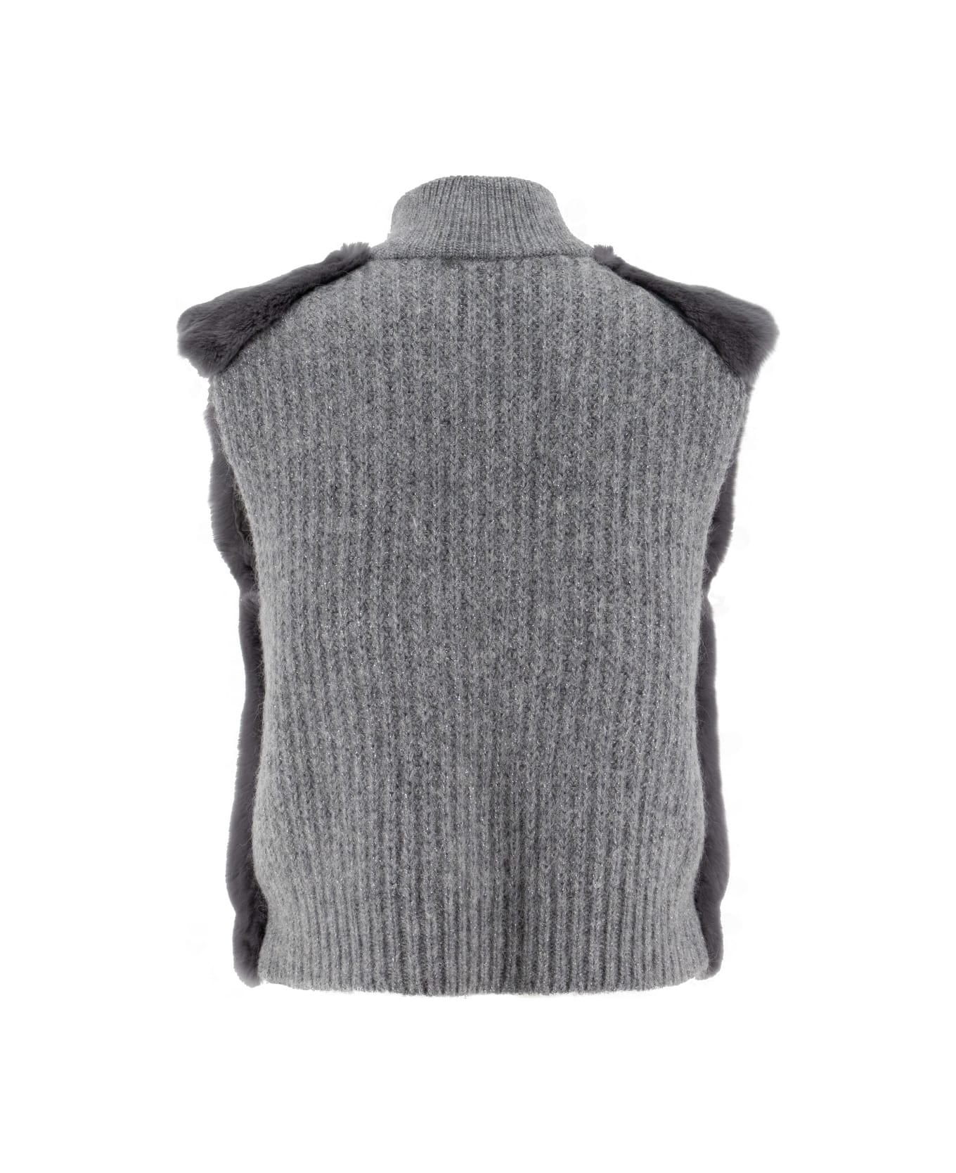 Peserico Knitted Sweater - ARDESIA