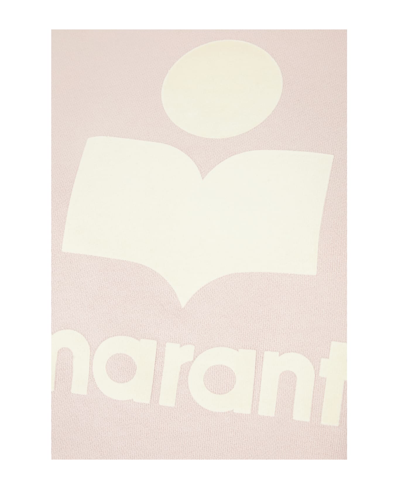Marant Étoile Powder Pink Cotton Blend Sweatshirt - LIGHT PINK/ECRU