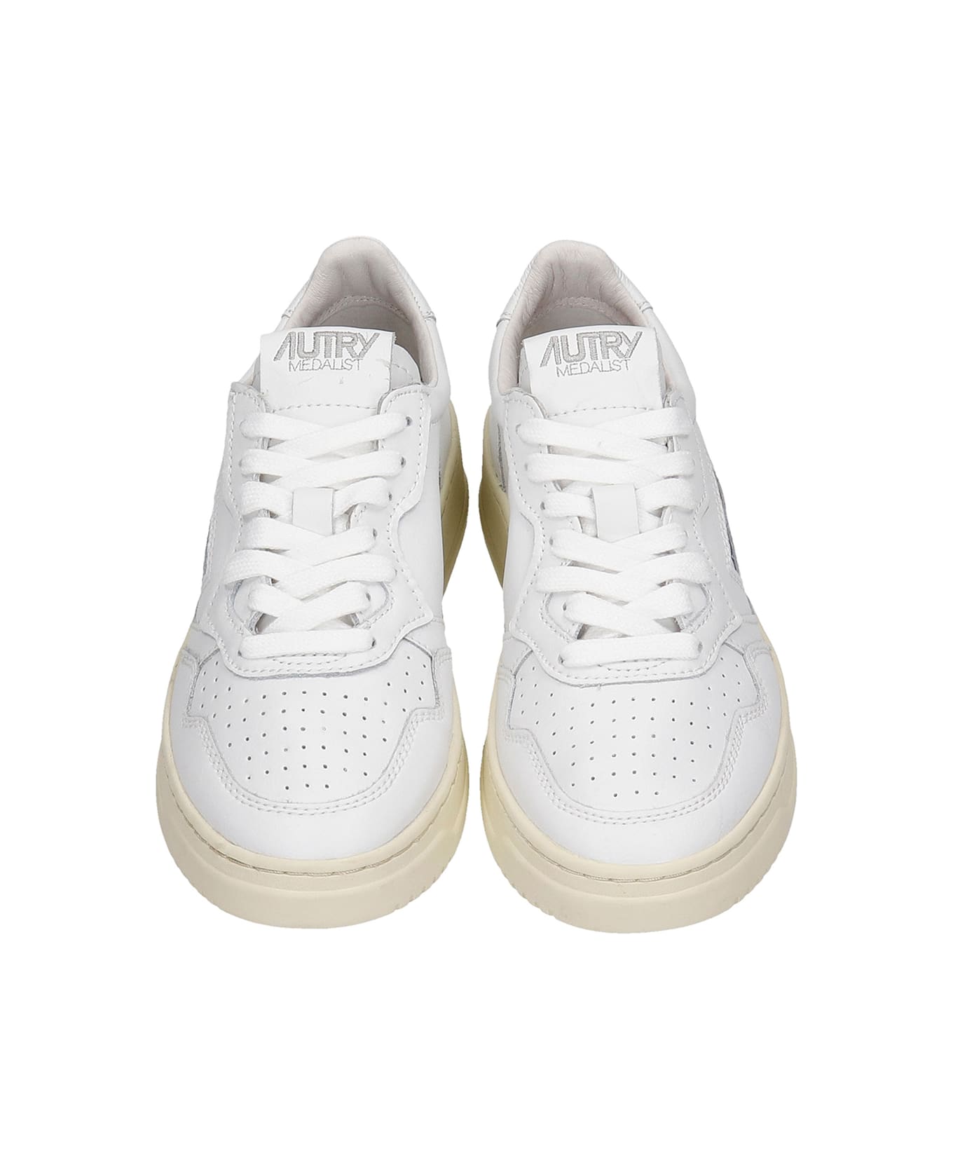 Autry 01 Sneakers In White Leather - WHITE