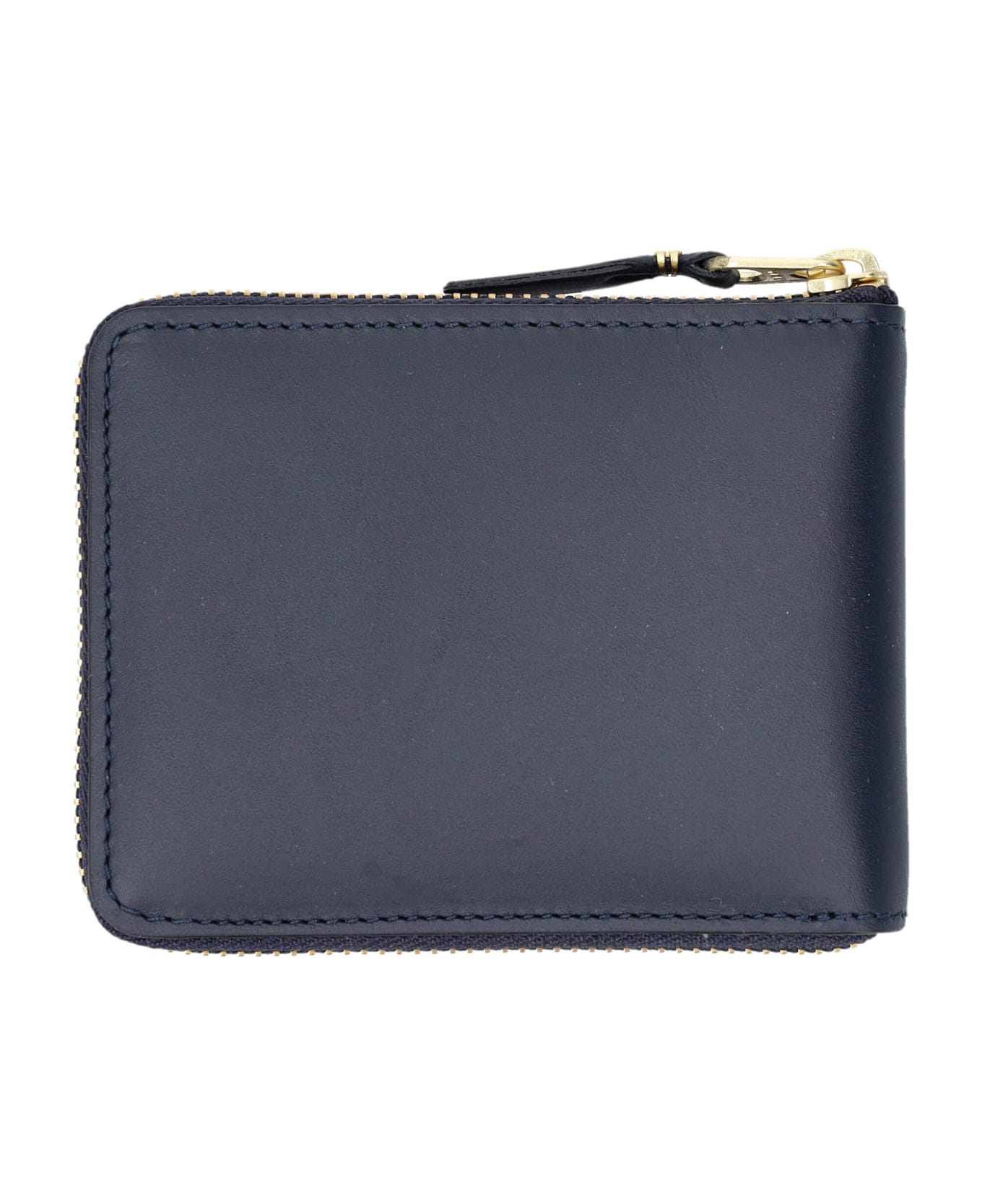 Comme des Garçons Wallet Small Zip Around Wallet - NAVY