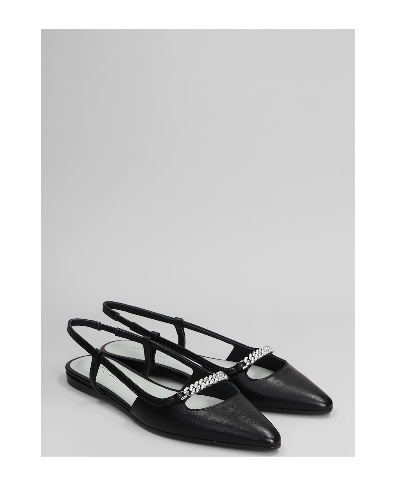 Roberto Festa Floras Ballet Flats In Black Leather - black