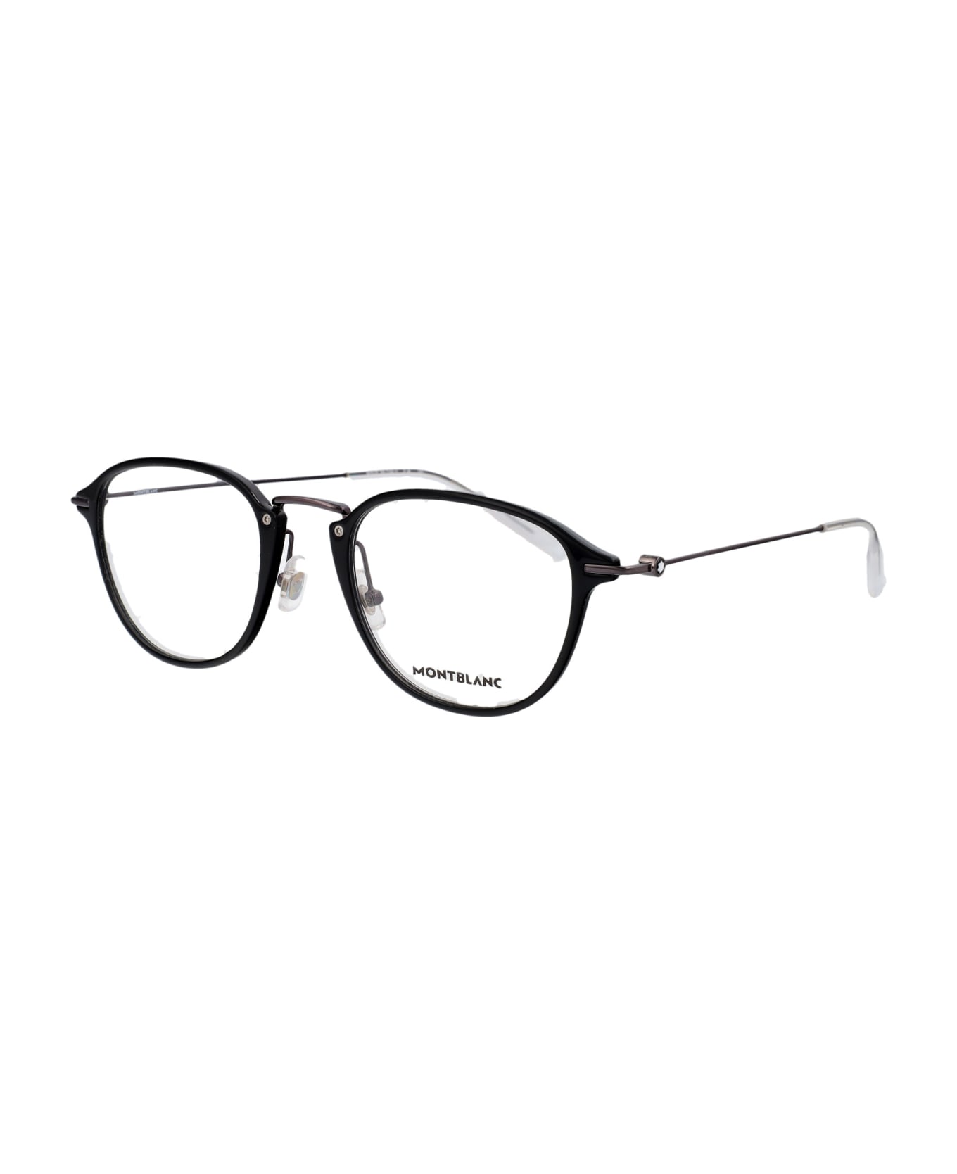 Montblanc Mb0155o Glasses - 007 BLACK RUTHENIUM TRANSPARENT