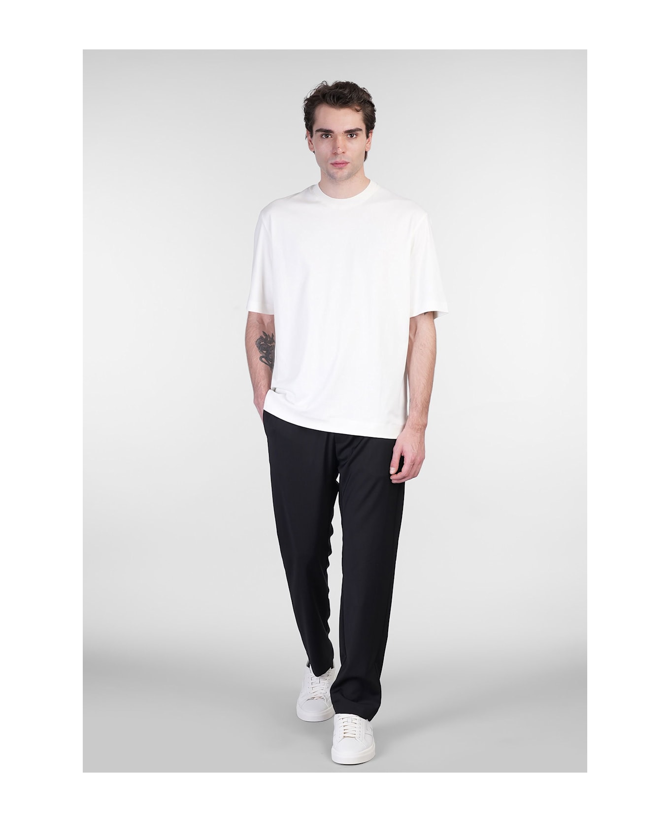 Zegna T-shirt In White Cotton - white
