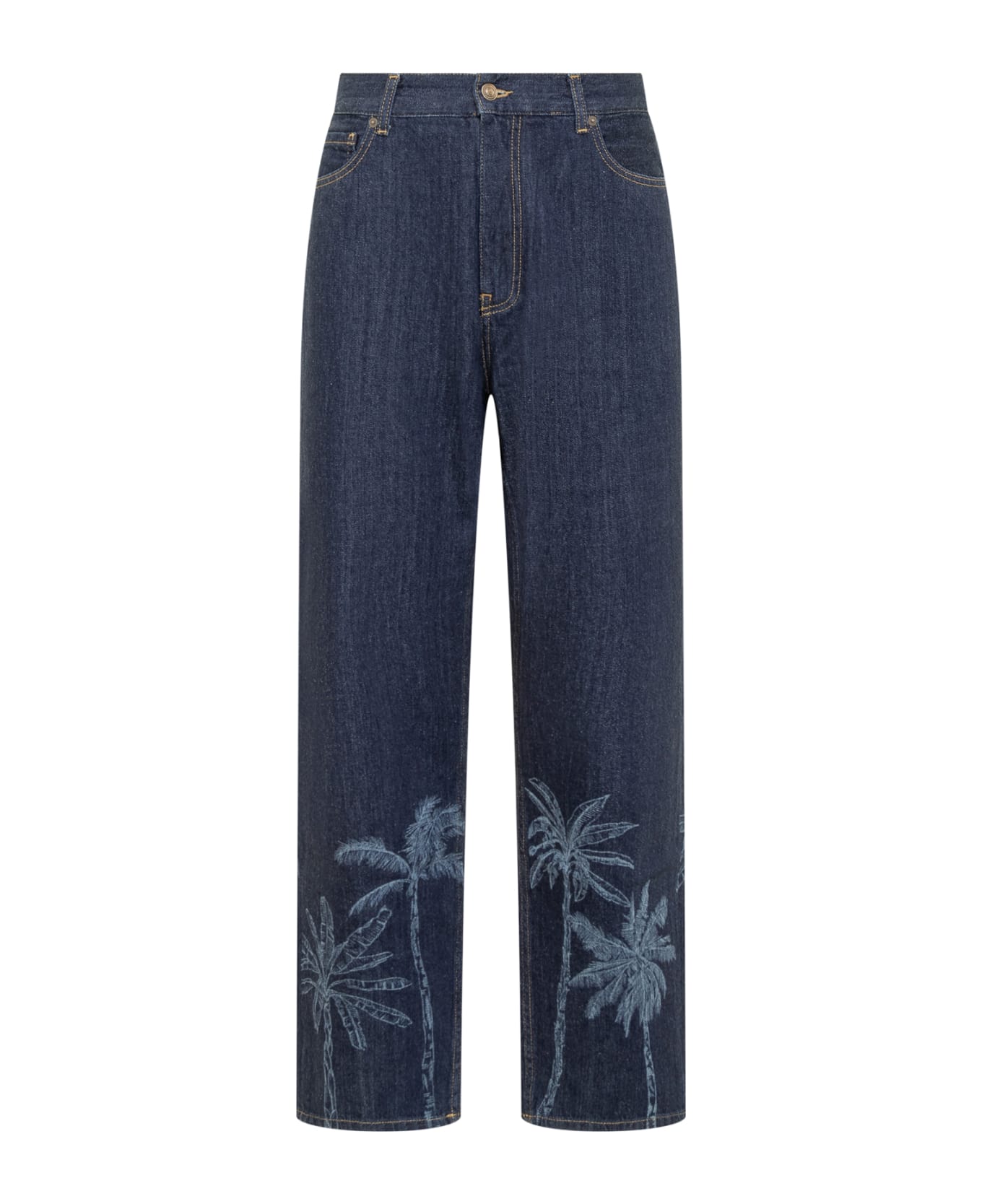 Alanui Jungle Toile Jeans - Blue