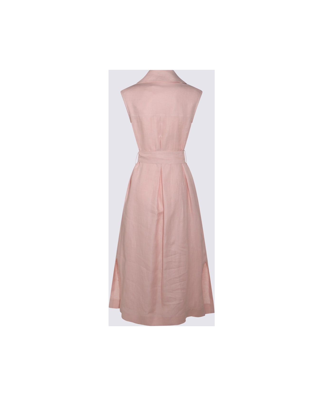Glanshirt Pink Linen Dress