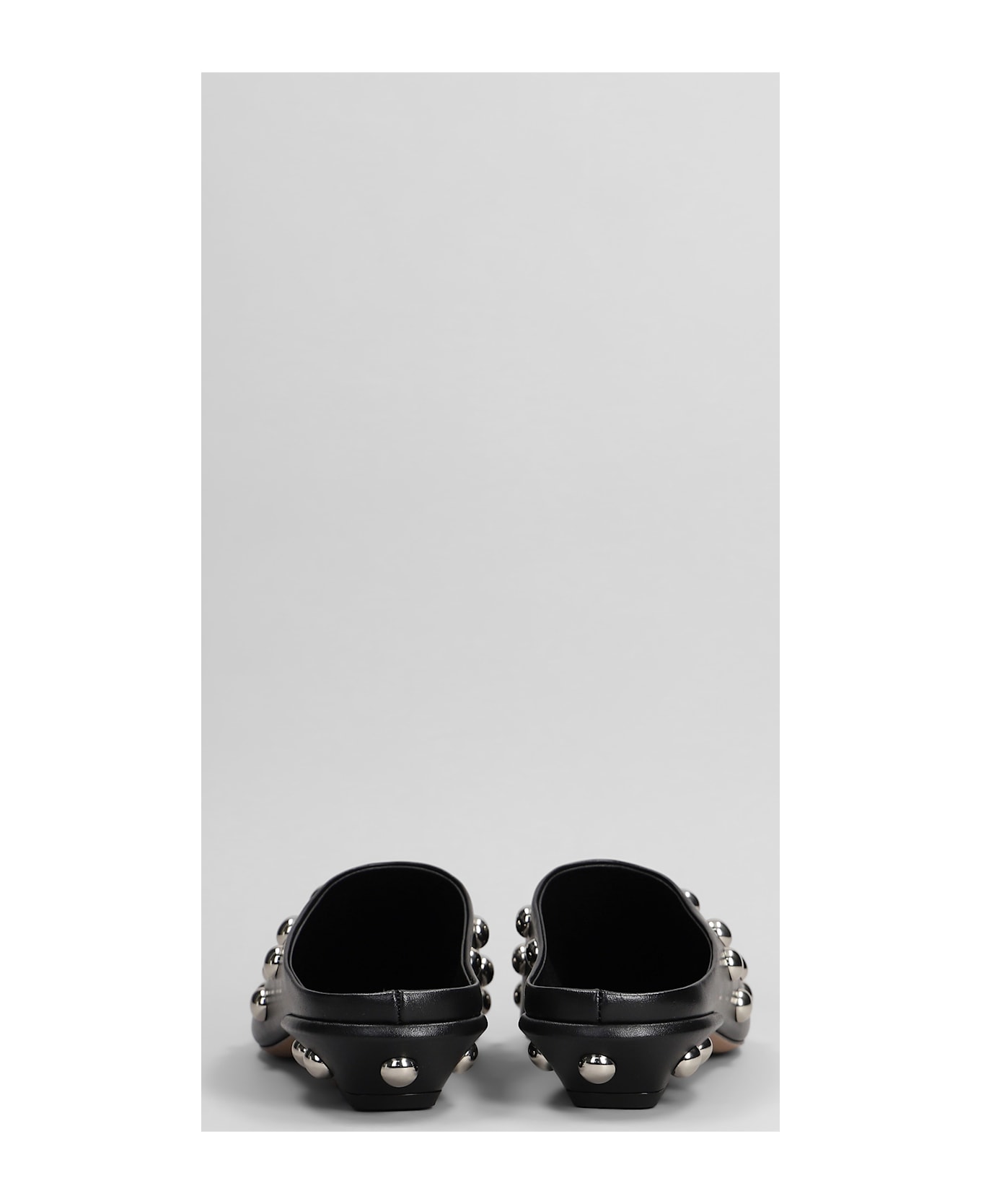 Paris Texas Belle Sabot 25 Slipper-mule In Black Leather - black