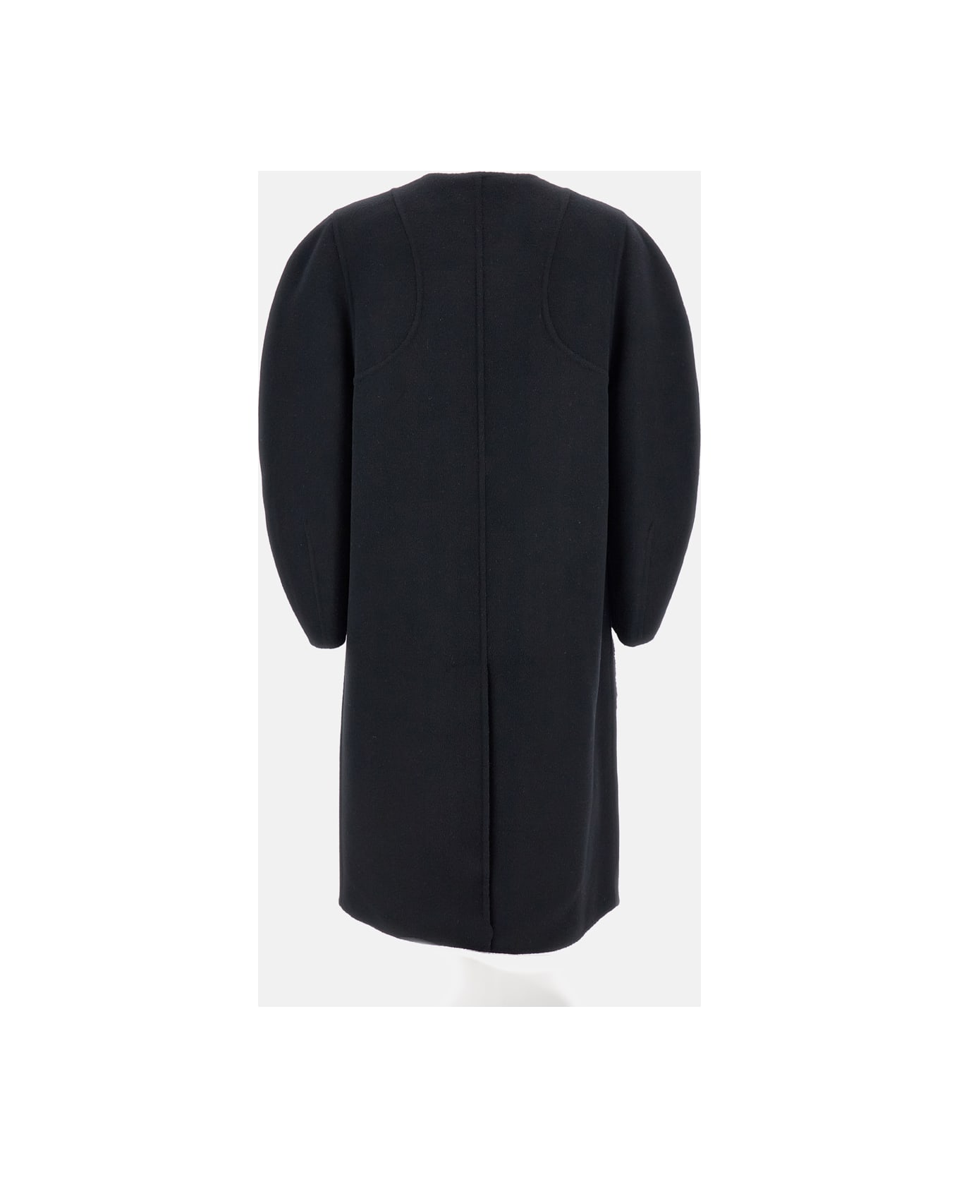 Fendi Ff Double Wool Coat - Black コート