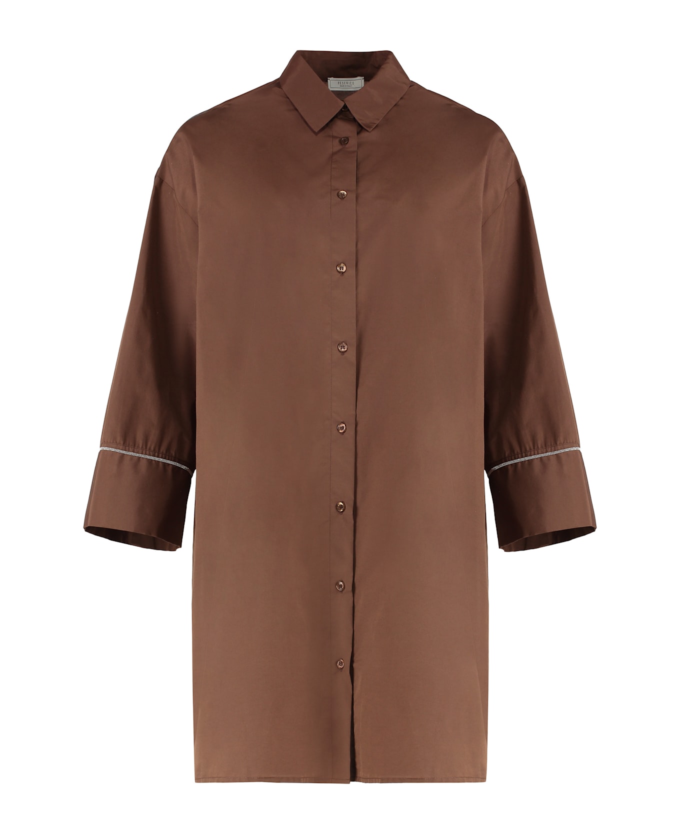 Peserico Oversize Shirt - brown
