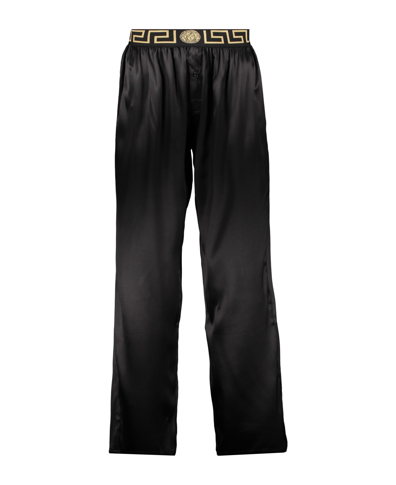 Versace Silk Pajama Pants - black