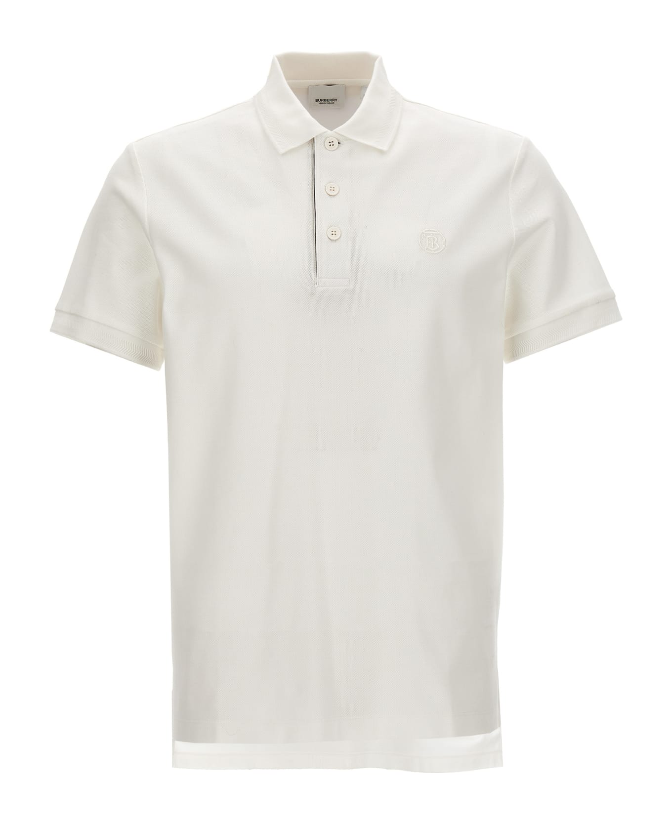 Burberry 'eddie' Polo Shirt - White