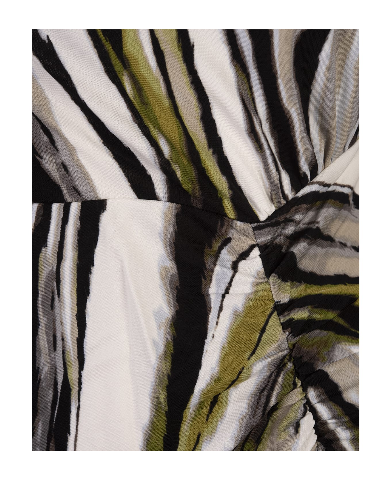 Diane Von Furstenberg Apollo Dress In Zebra Mist - Green