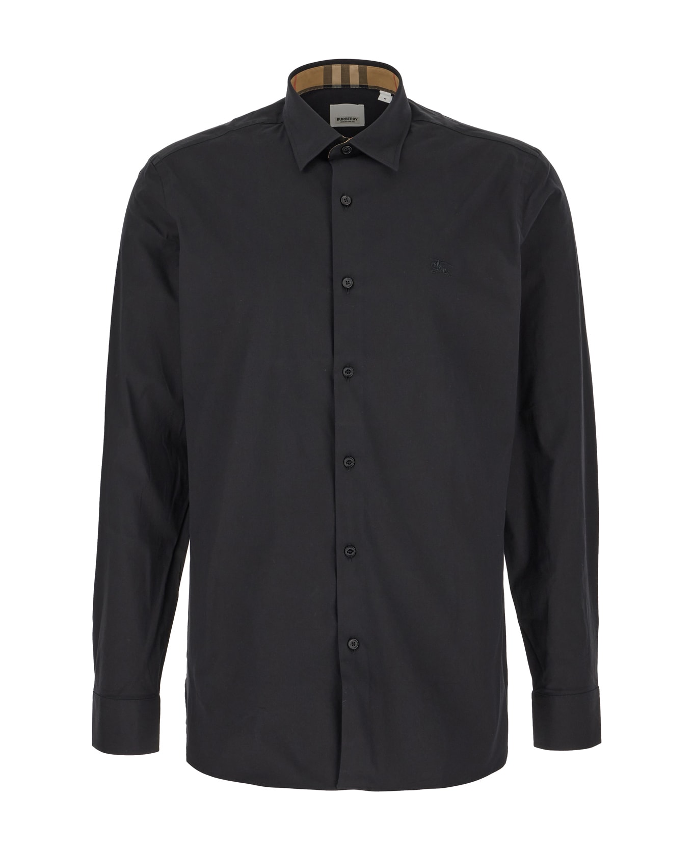 Burberry Black Stretch Cotton Shirt - A1189