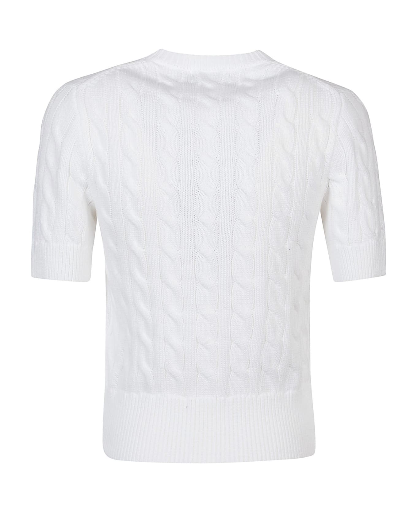 Polo Ralph Lauren Short Sleeve Cardigan - White カーディガン