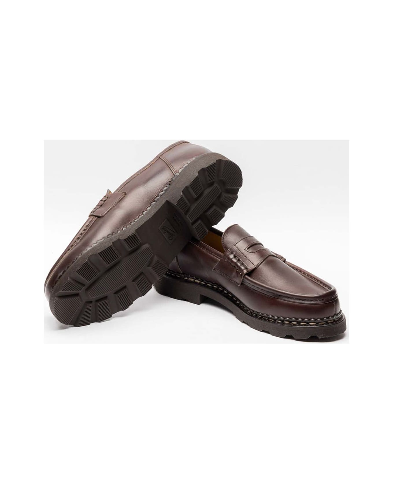 Paraboot Brown Calf Loafer - Marrone