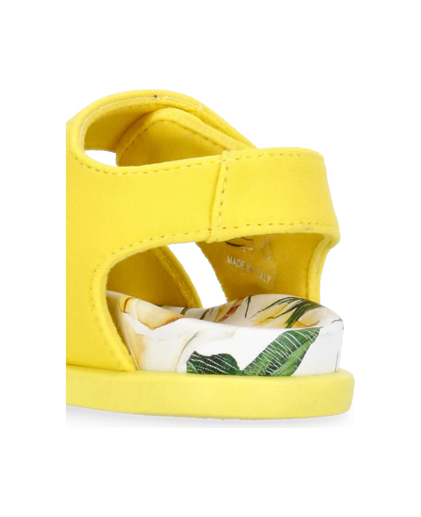 Dolce & Gabbana Sandals With Logo - Yellow
