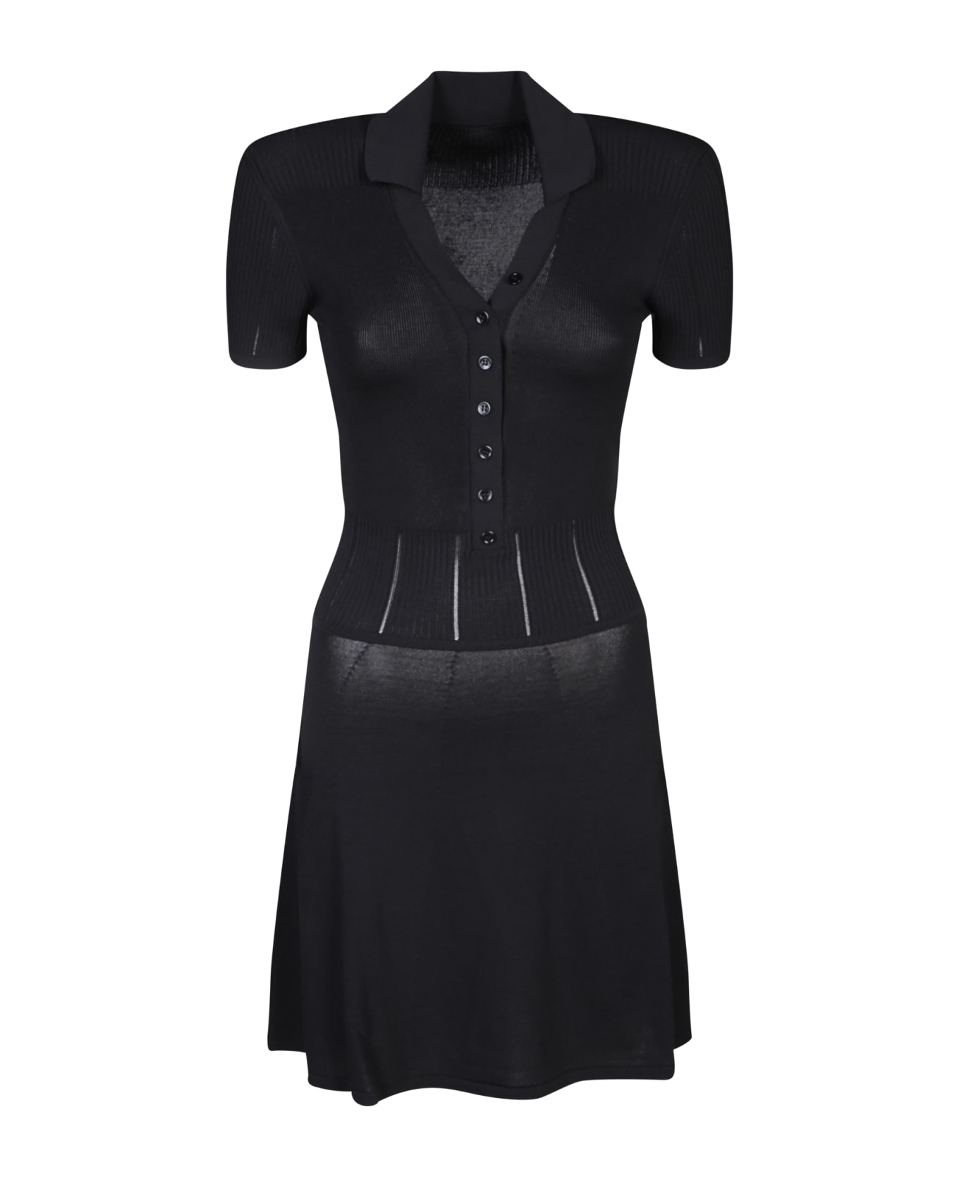 Jacquemus Mini Yauco Black Dress - Black