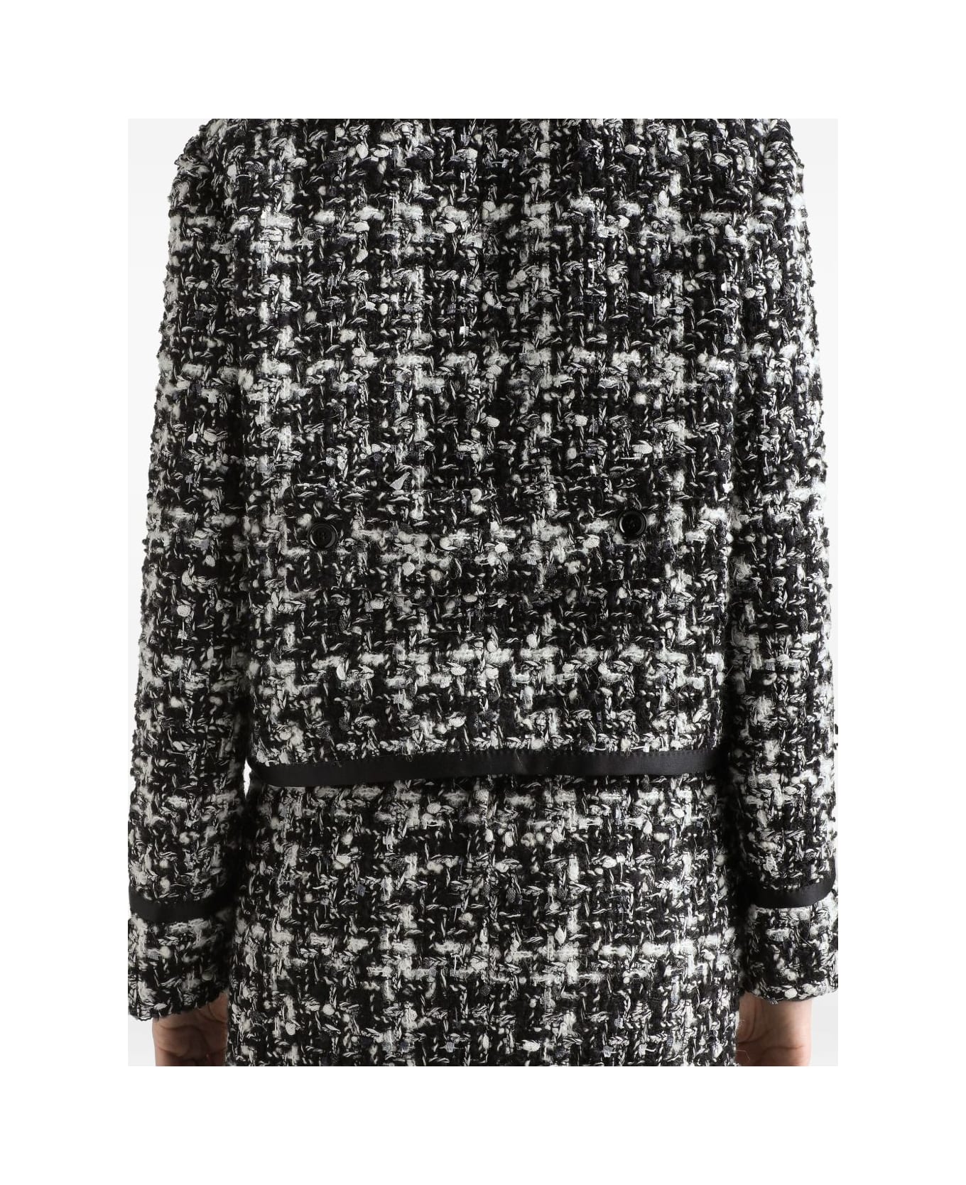 Dolce 
Gabbana Wool Blend Tweed Jacket - Grey
