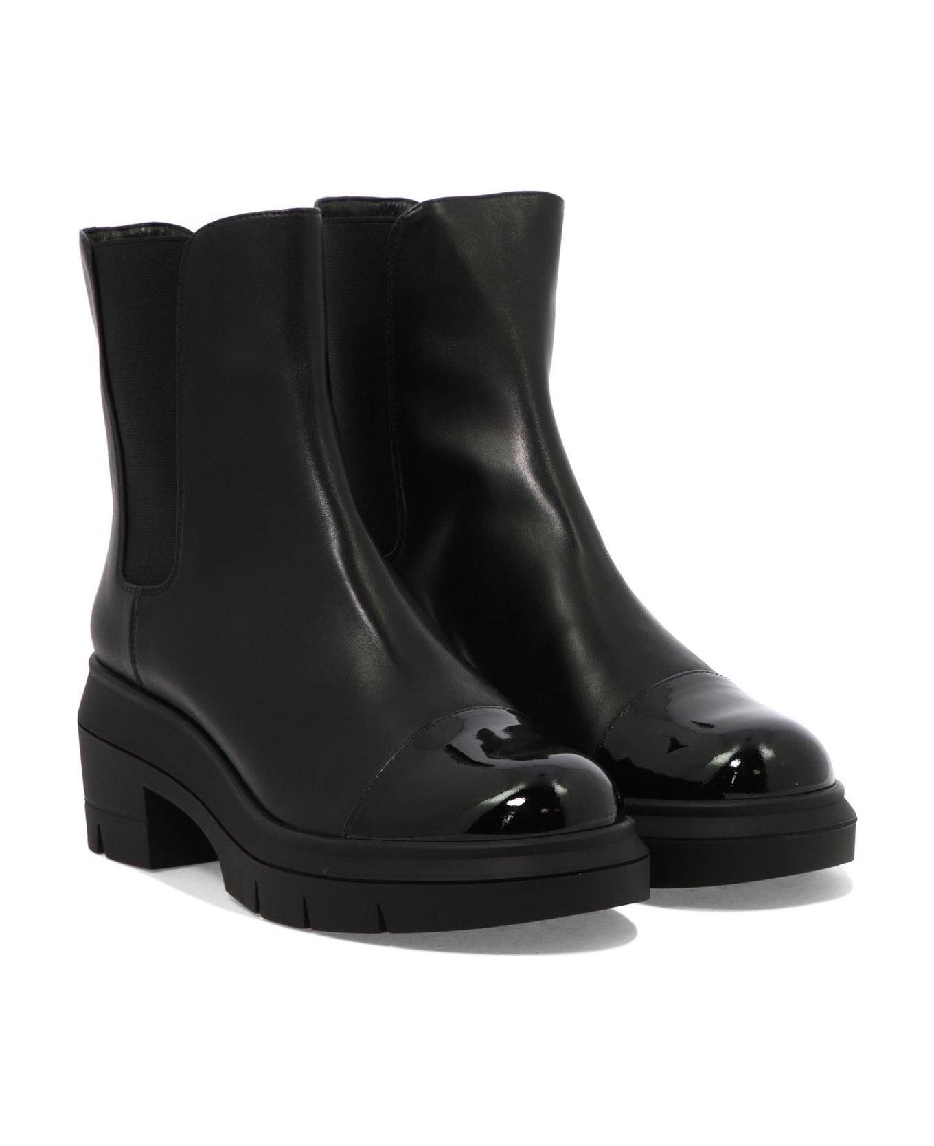 RIXO Norah Ankle Boots - BLACK