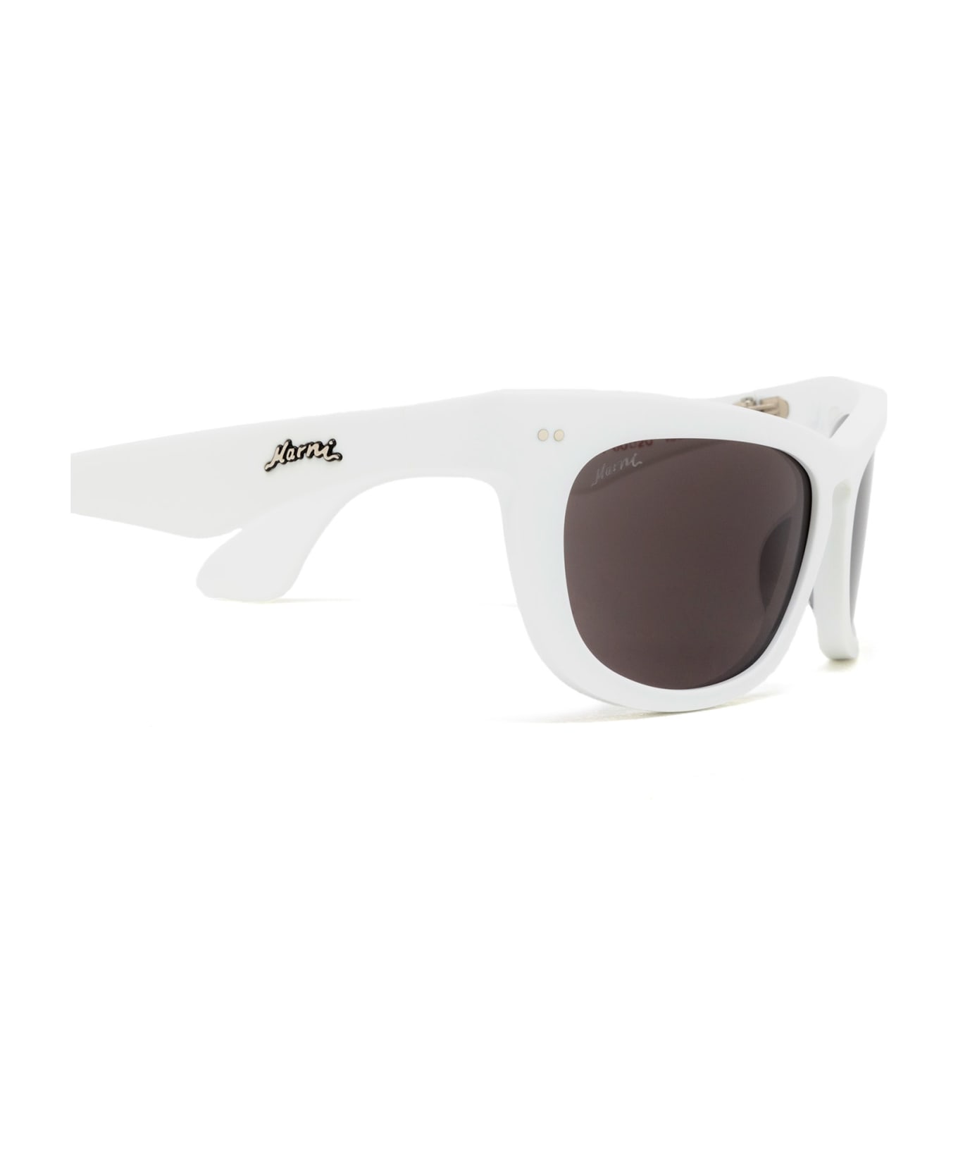 Marni Eyewear Isamu Solid White Sunglasses - Solid White