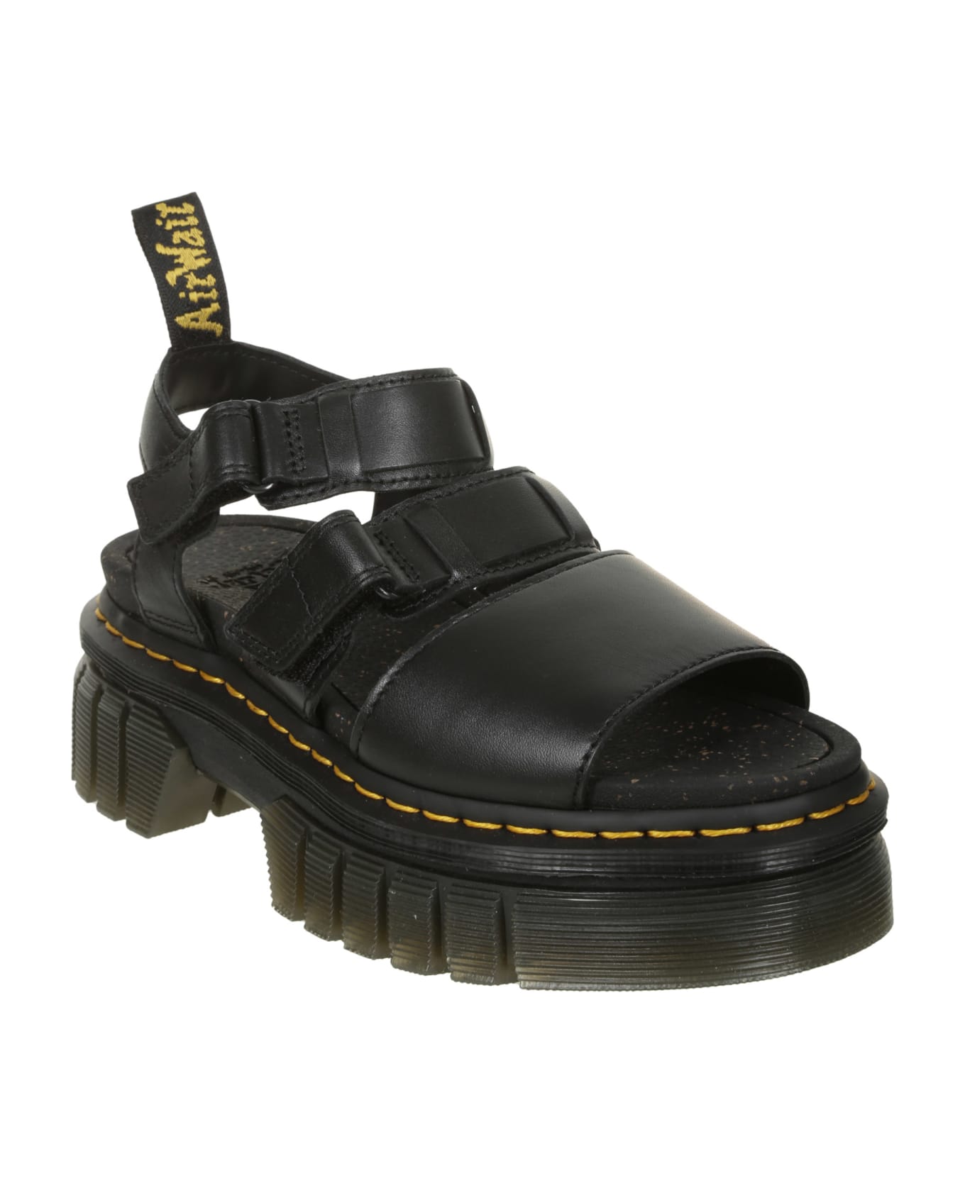 Dr. Martens Ricki Sandal - Combat Boot Combat Boots In Black Leather