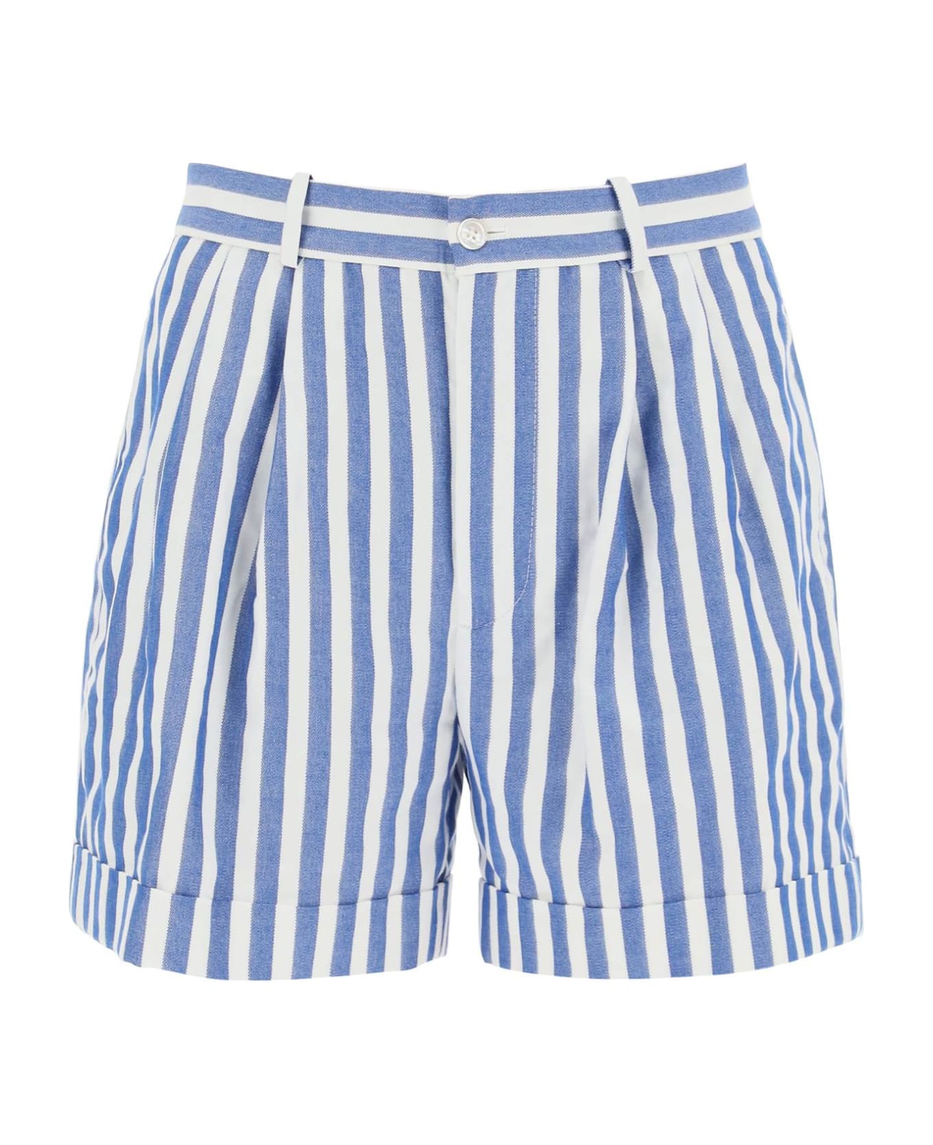 Polo Ralph Lauren Striped Shorts - BLUE WHITE AWNING STRIPE (White)