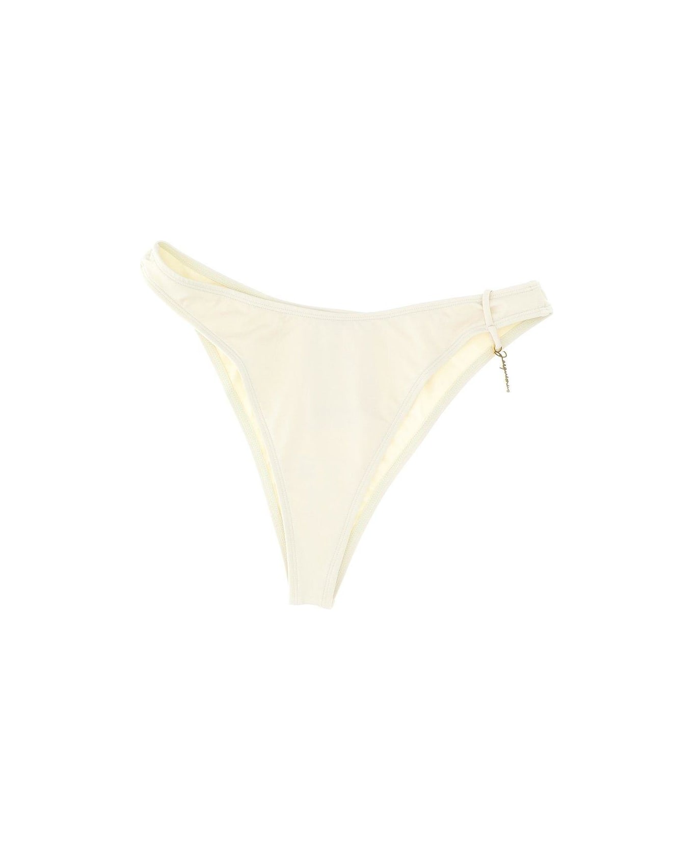 Jacquemus Logo Charm Low-rise Bikini Bottoms - Beige