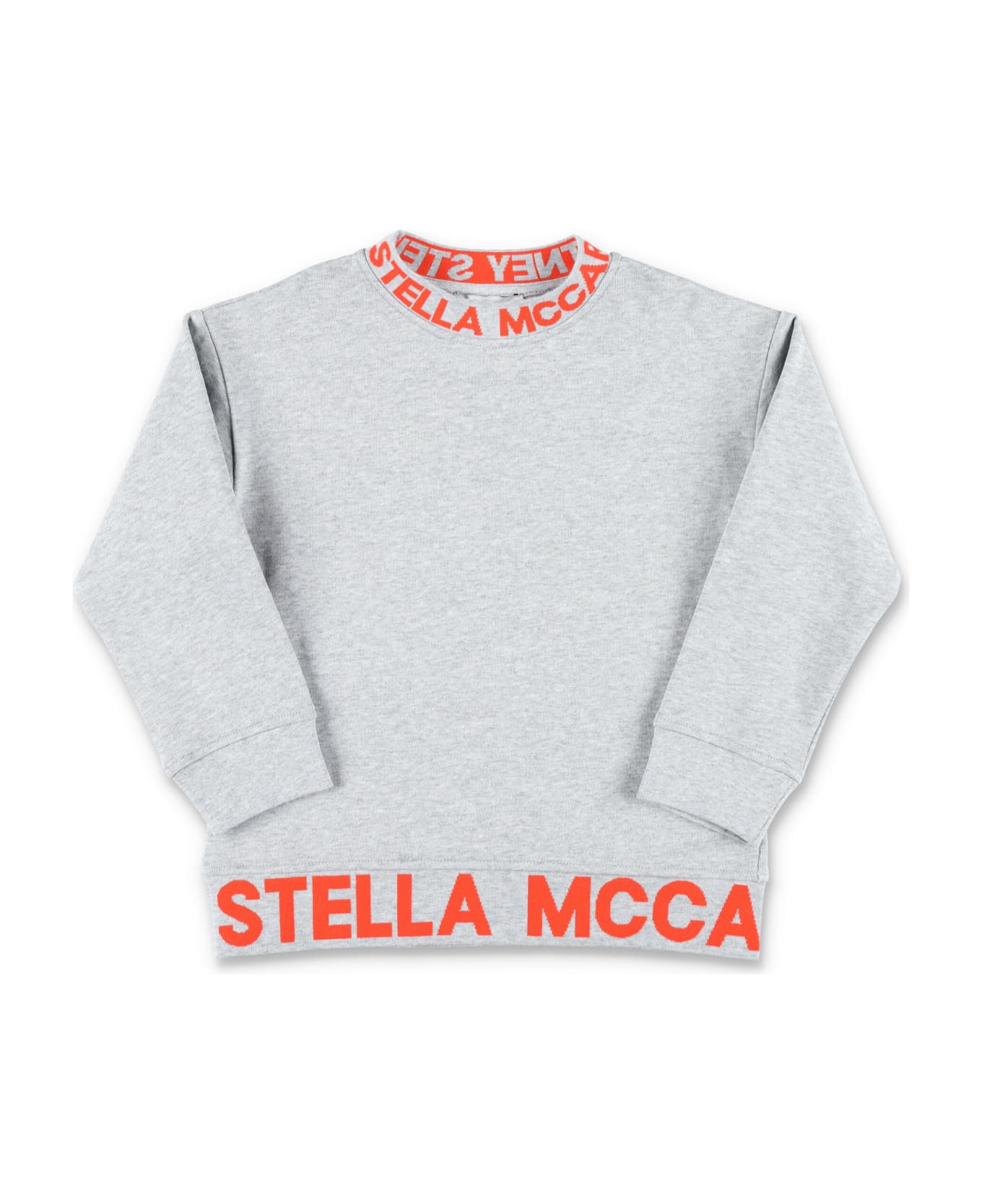 Stella McCartney Kids Logo Lettering Crewneck - GREY ニットウェア＆スウェットシャツ