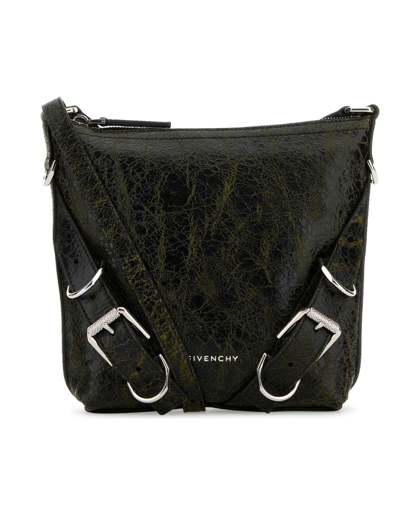 Givenchy Two-tone Leather Voyou Crossbody Bag - BLACKYELLOW