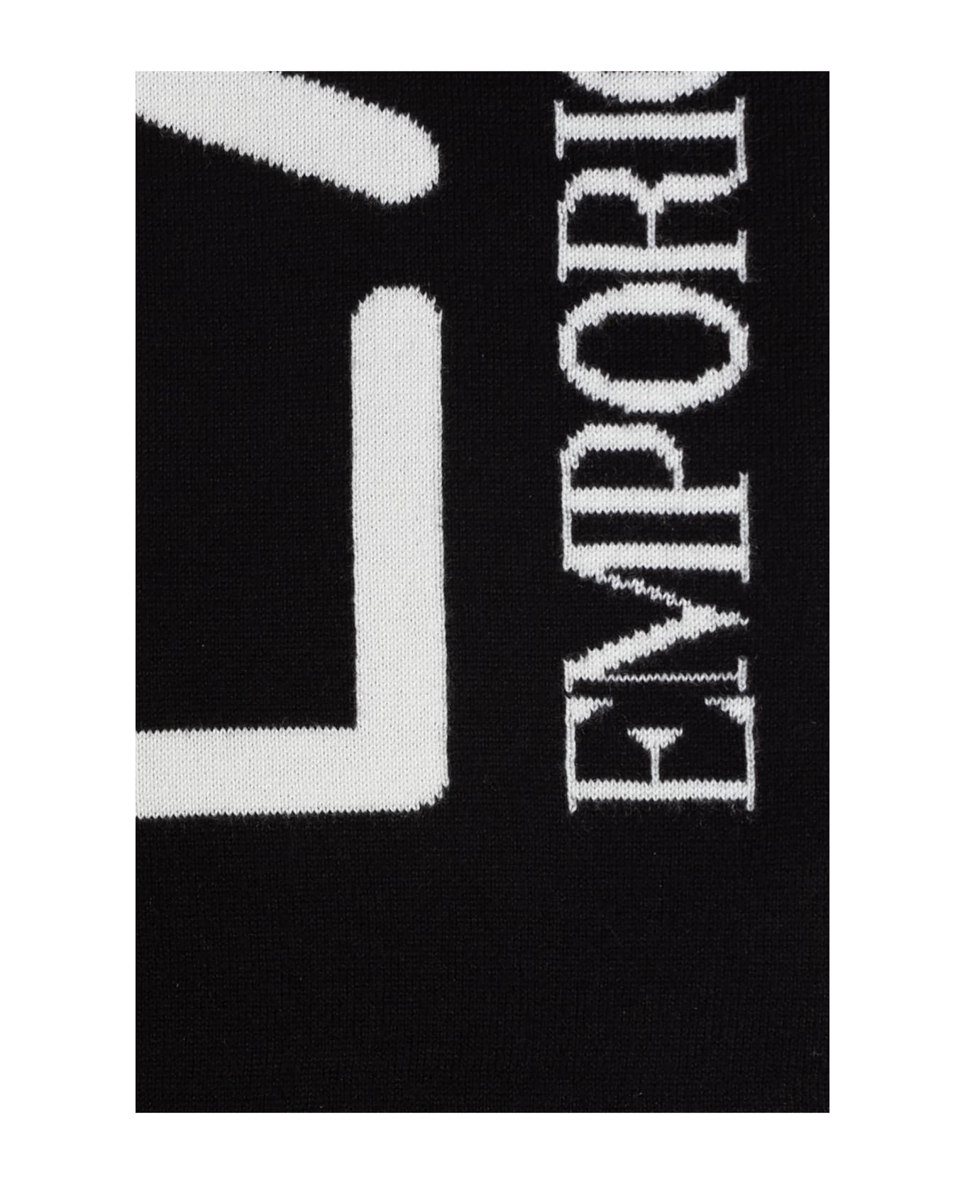 EA7 Emporio Armani Scarf With Logo - Black