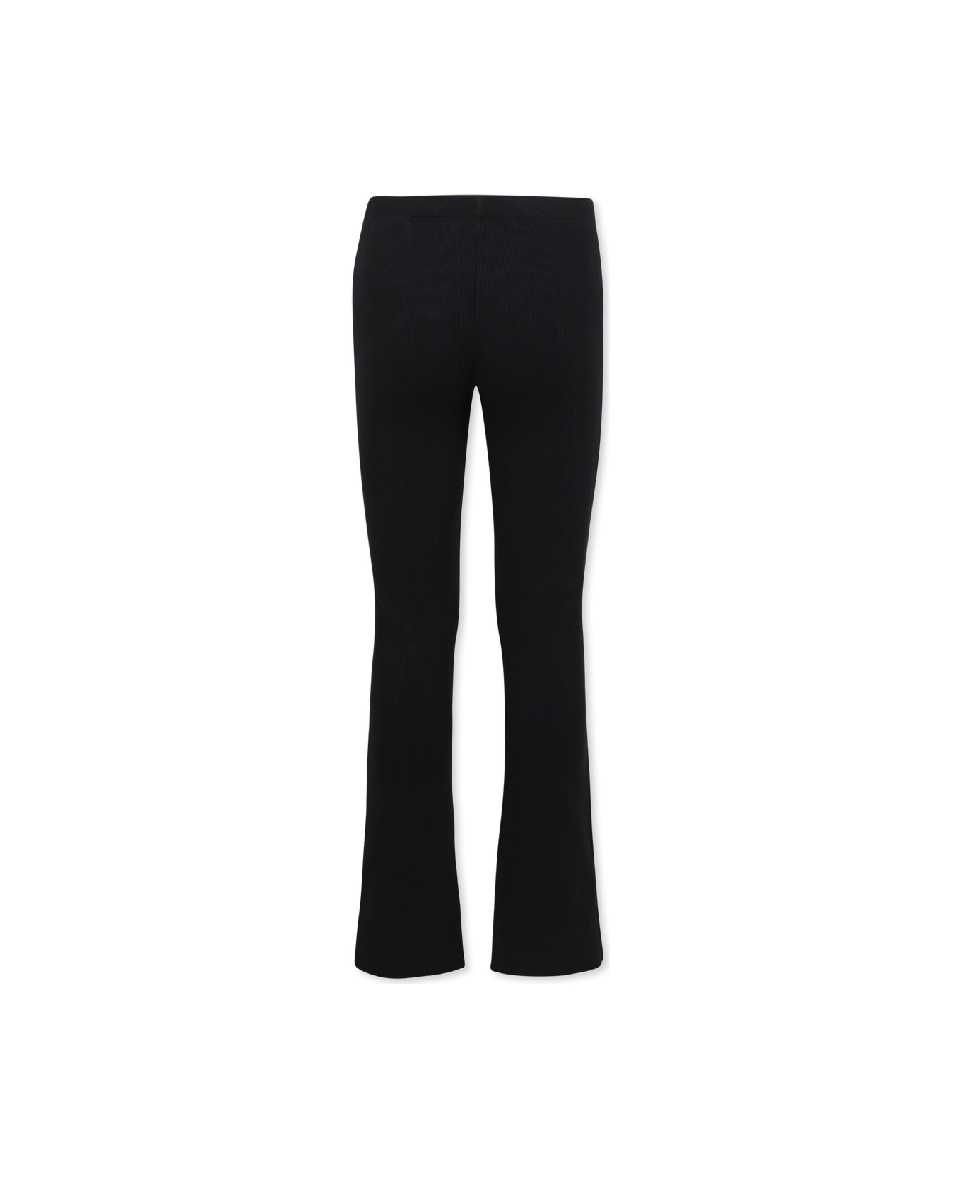 Off-White Black Leggings For Girl With Logo - Black