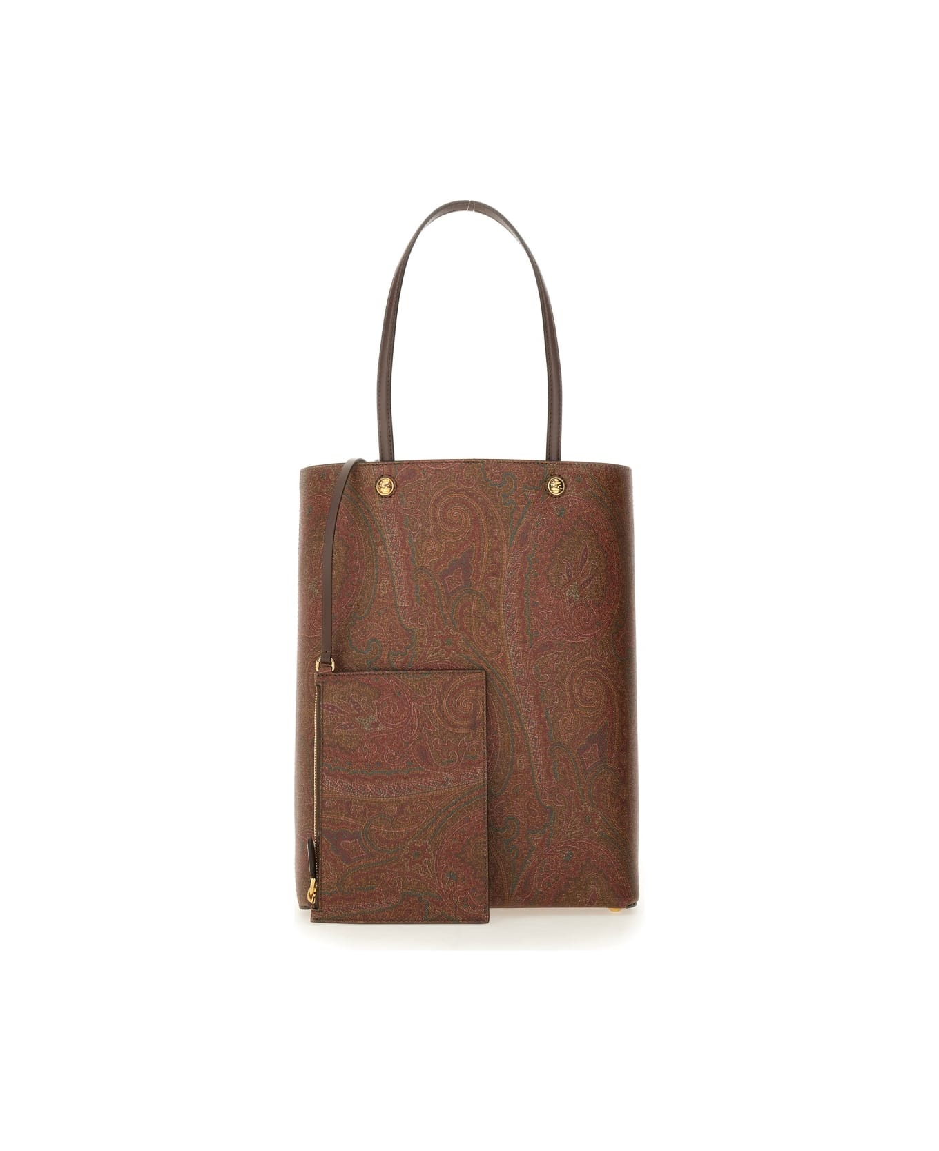 Etro Paisley Shopping Bag - BROWN