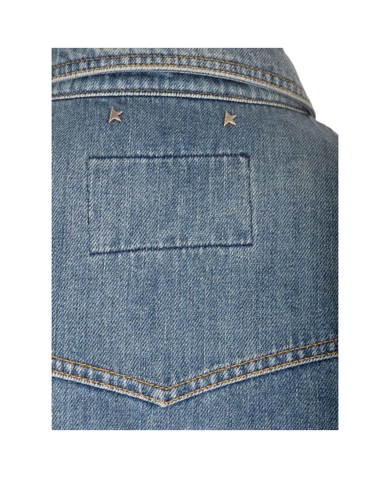 Golden Goose Denim Shirtdress - blue