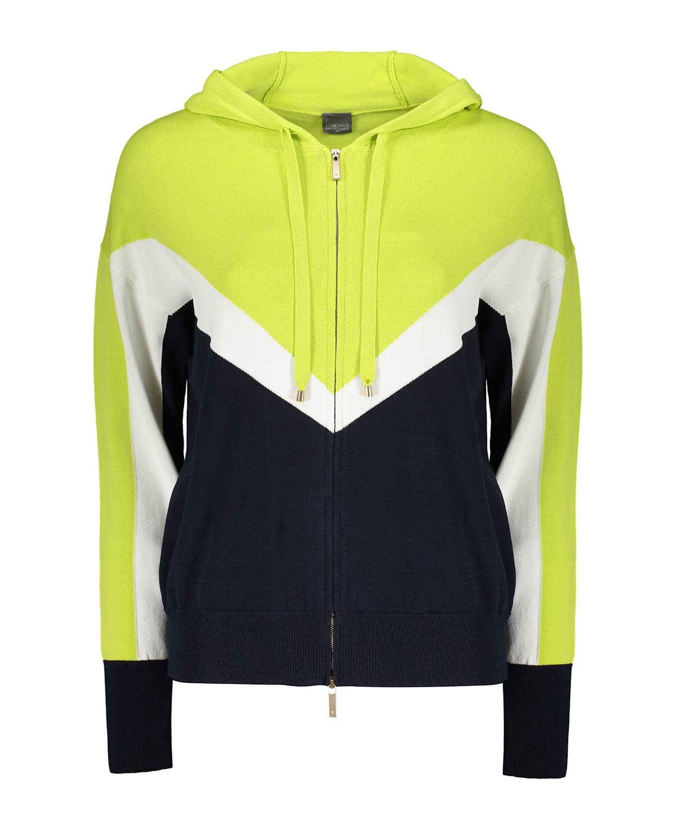 Lorena Antoniazzi Full Zip Knitted Full Zip Hoodie - Multicolor