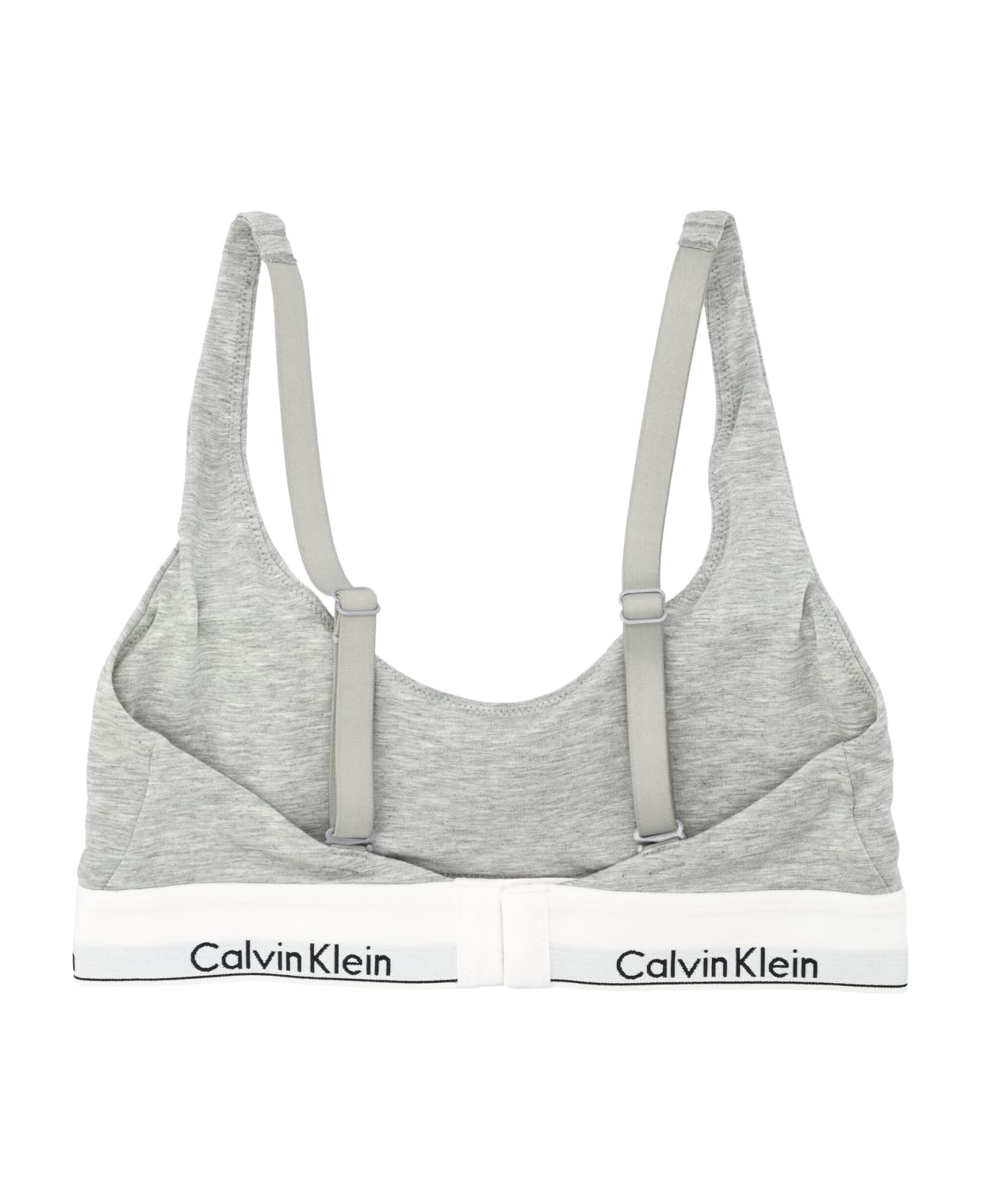 Calvin Klein Lightly Lined Bralette - GREY HEATER