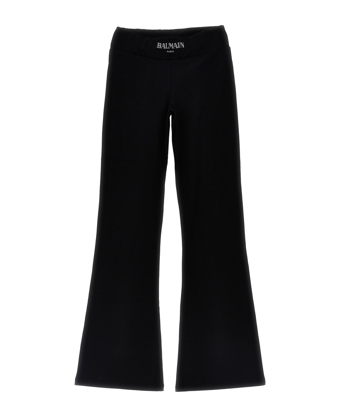 Balmain Logo Print Leggings - White/Black