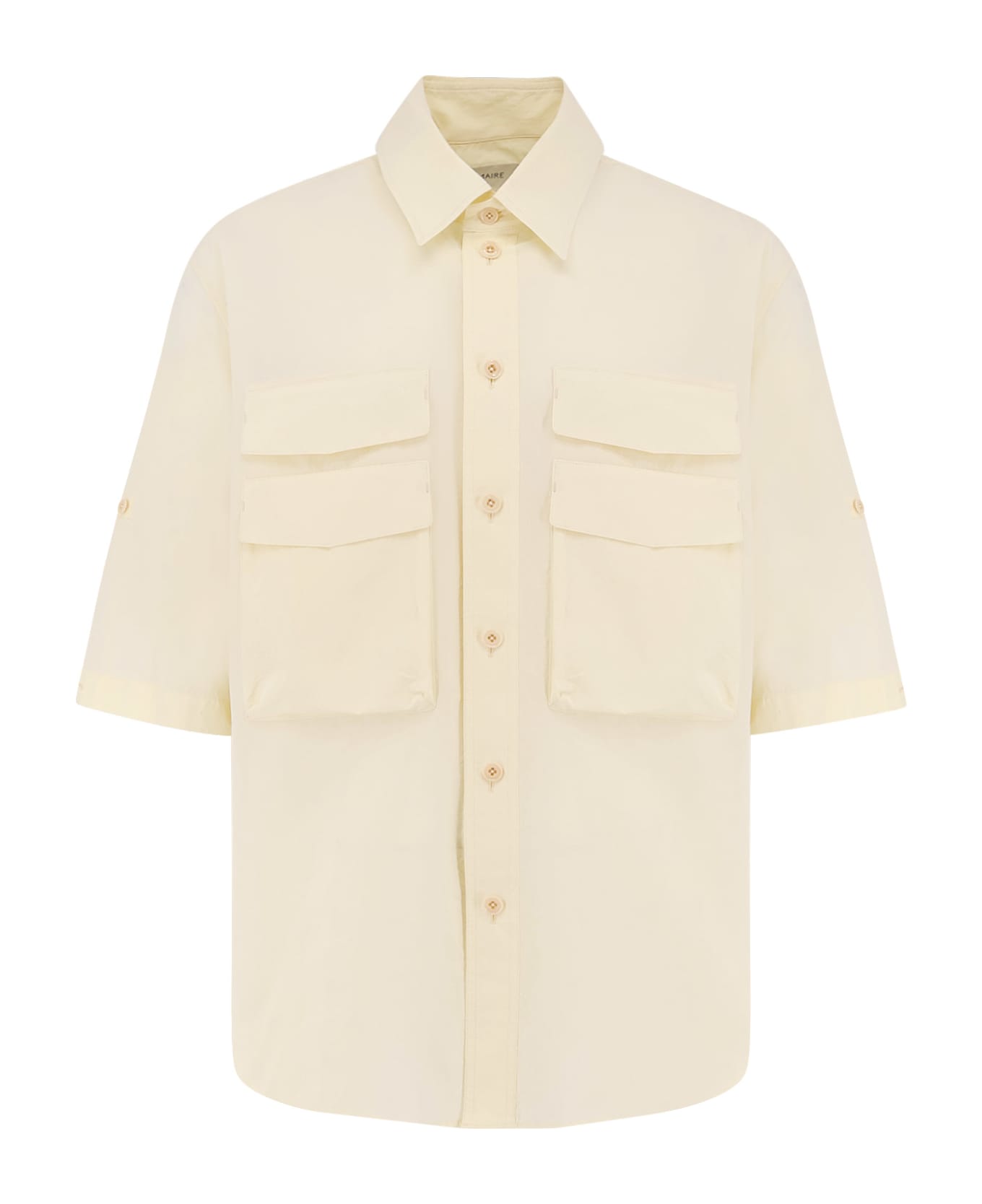 Lemaire Utility Crepe Cotton Shirt - Yellow